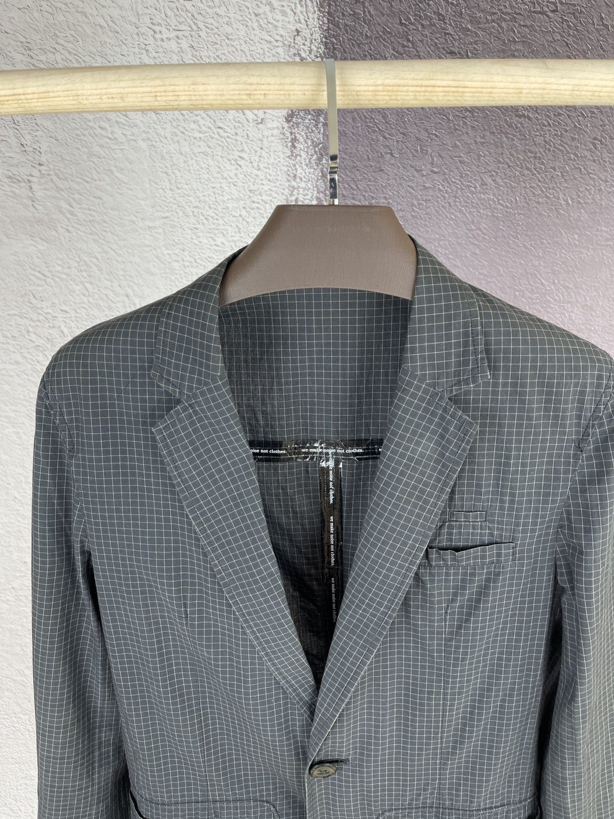 Japanese Brand Undercoverism "We Make Clothes Not Noise" Blazer checkered Size 38R - 3 Thumbnail