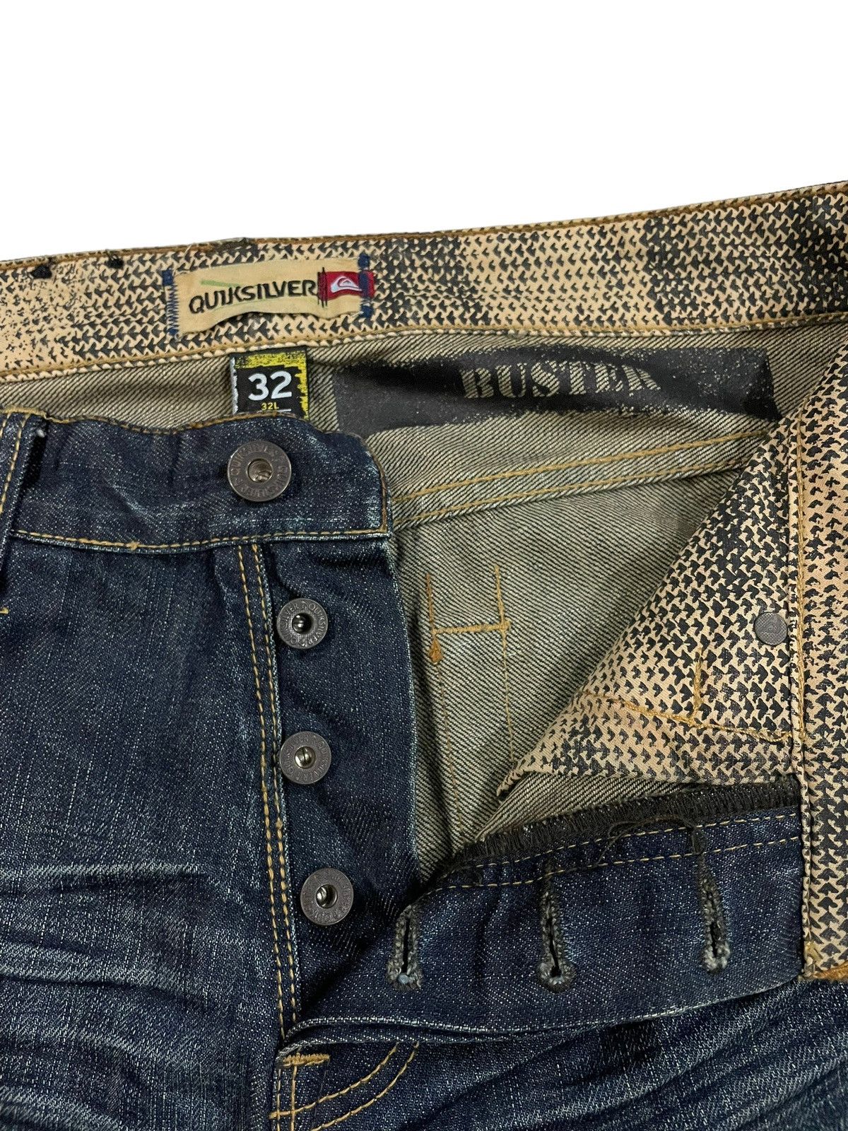 Quicksilver × Quiksilver Vintage Quiksilver Buster Faded Relaxed Fit Jeans Size US 32 / EU 48 - 7 Thumbnail