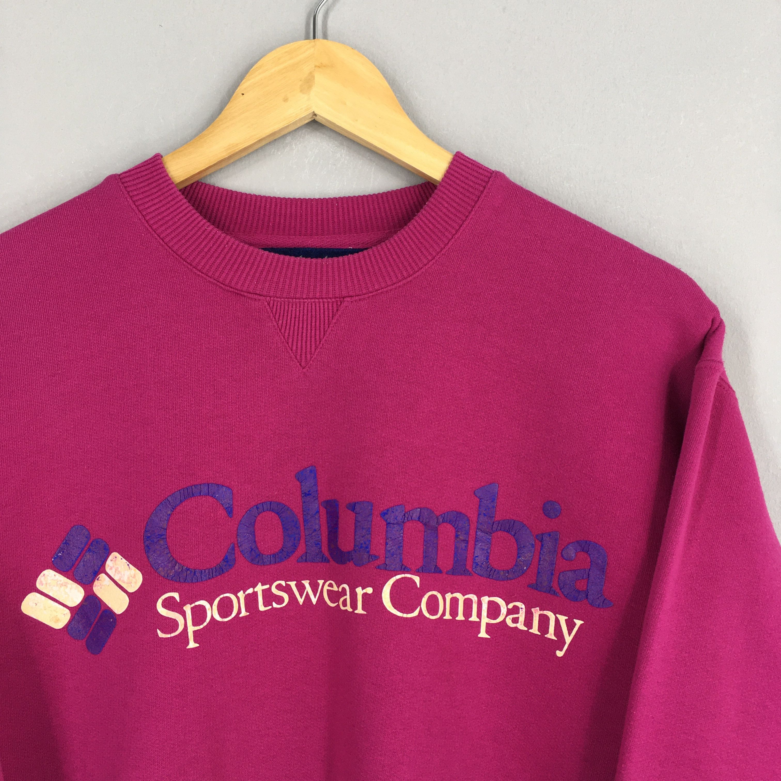 Columbia Vintage Columbia Sportwear Company Pink Sweatshirt M Size US M / EU 48-50 / 2 - 2 Thumbnail