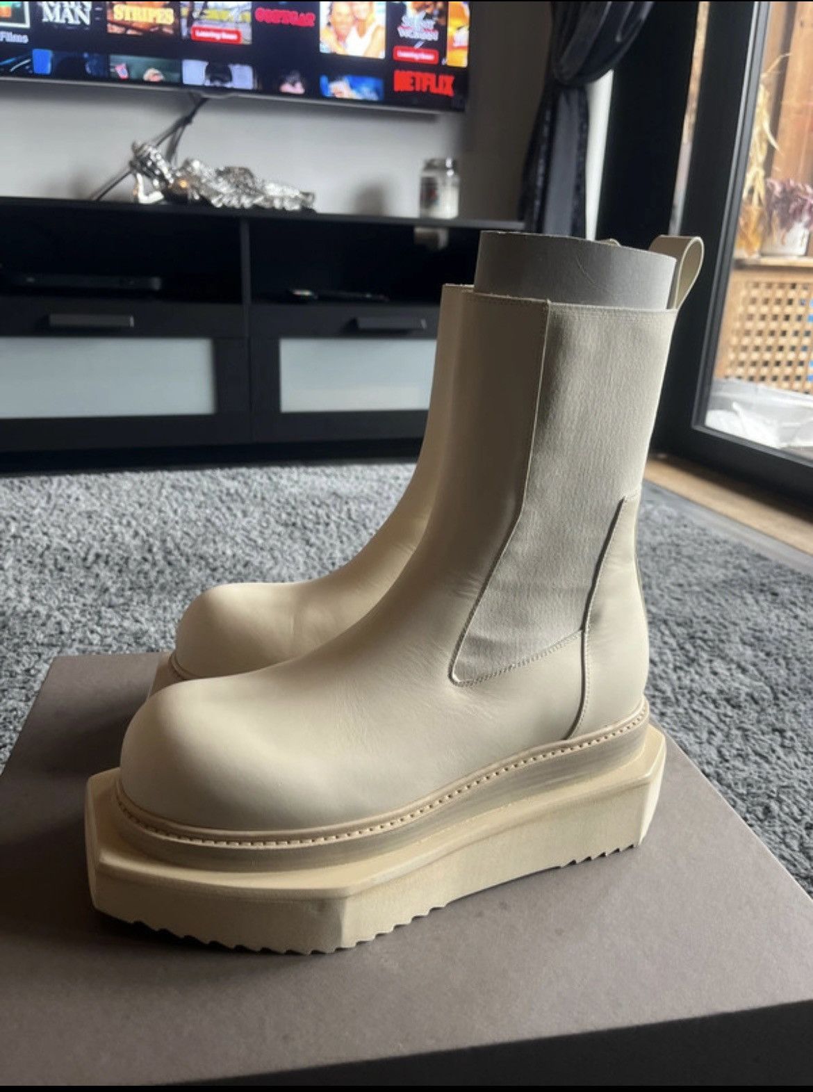 Rick Owens Rick owens milk turbo cyclops chelsea boots Size US 8 / EU 41 - 1 Thumbnail