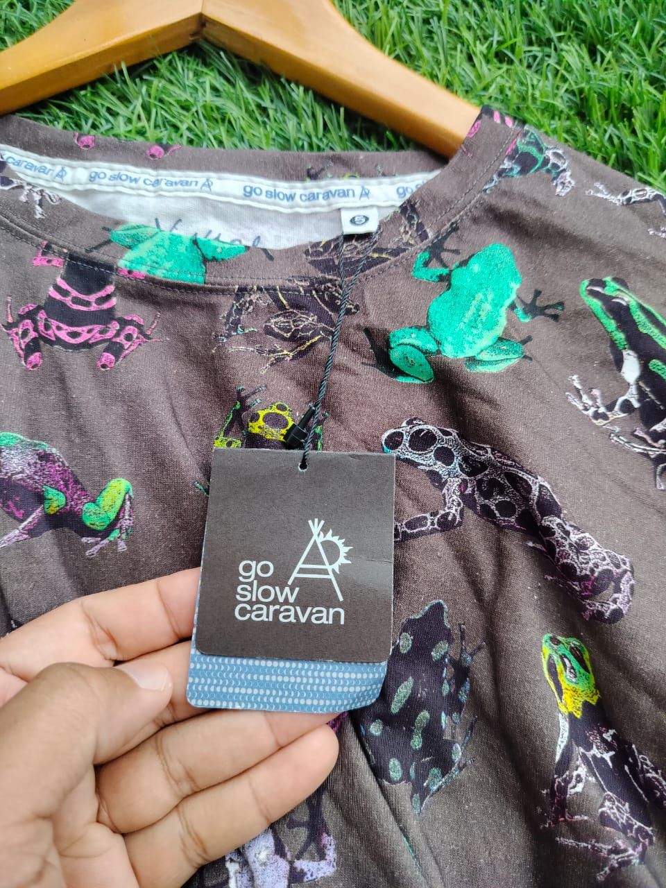 go slow caravan Go Slow Caravan full print froggy tees Size US L / EU 52-54 / 3 - 6 Thumbnail