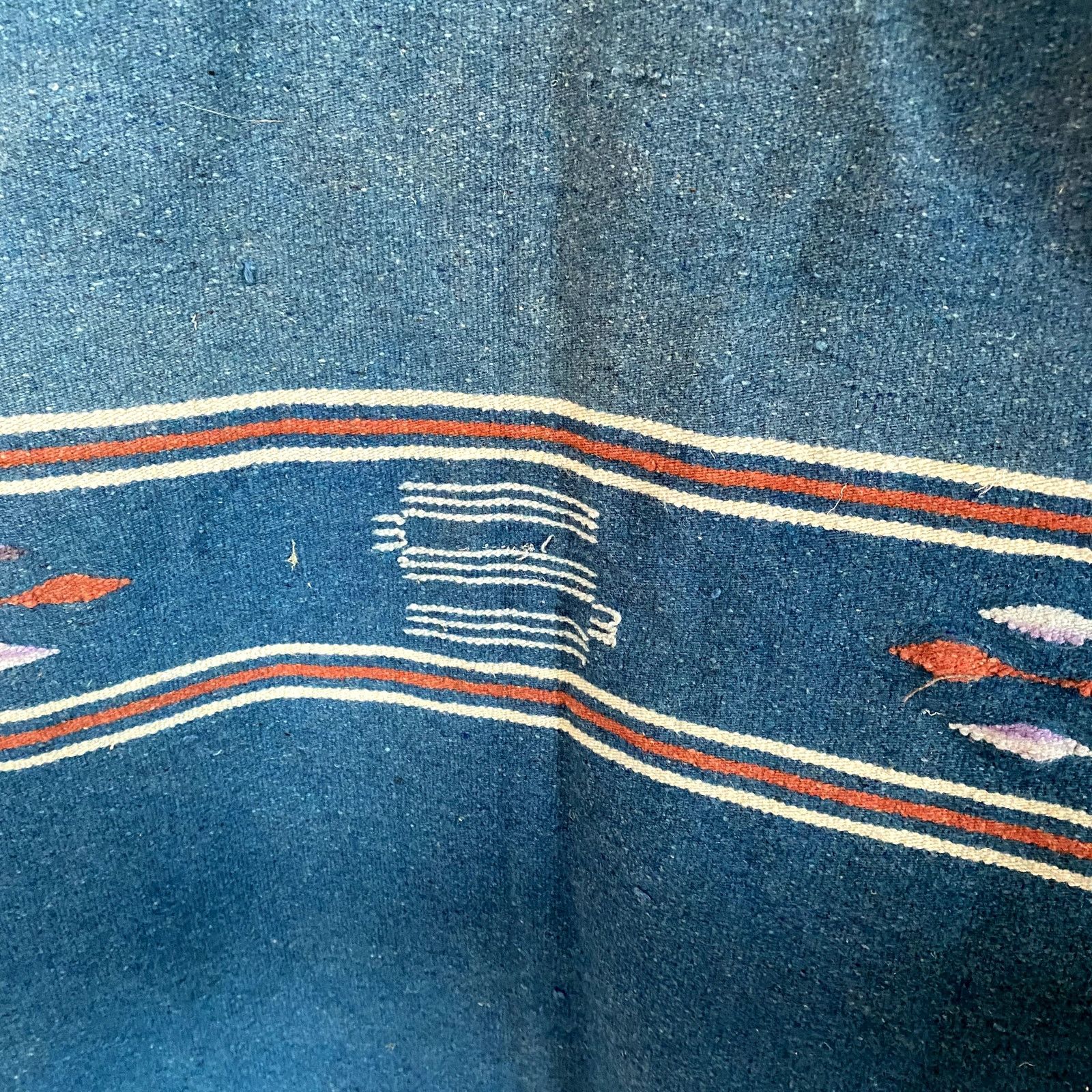 Vintage Vintage Wool Serape Poncho Southwestern Blanket Boho Size ONE SIZE - 11 Thumbnail