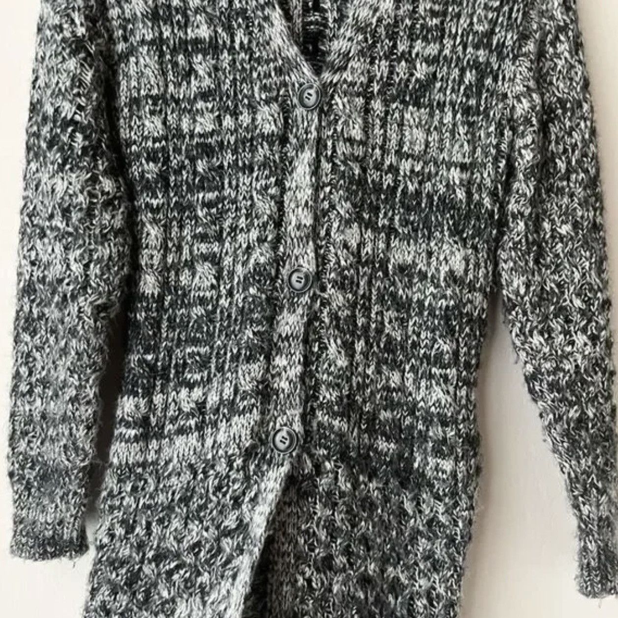 KMRii KMRii Black White Marled Knit Long Size US S / EU 44-46 / 1 - 4 Thumbnail