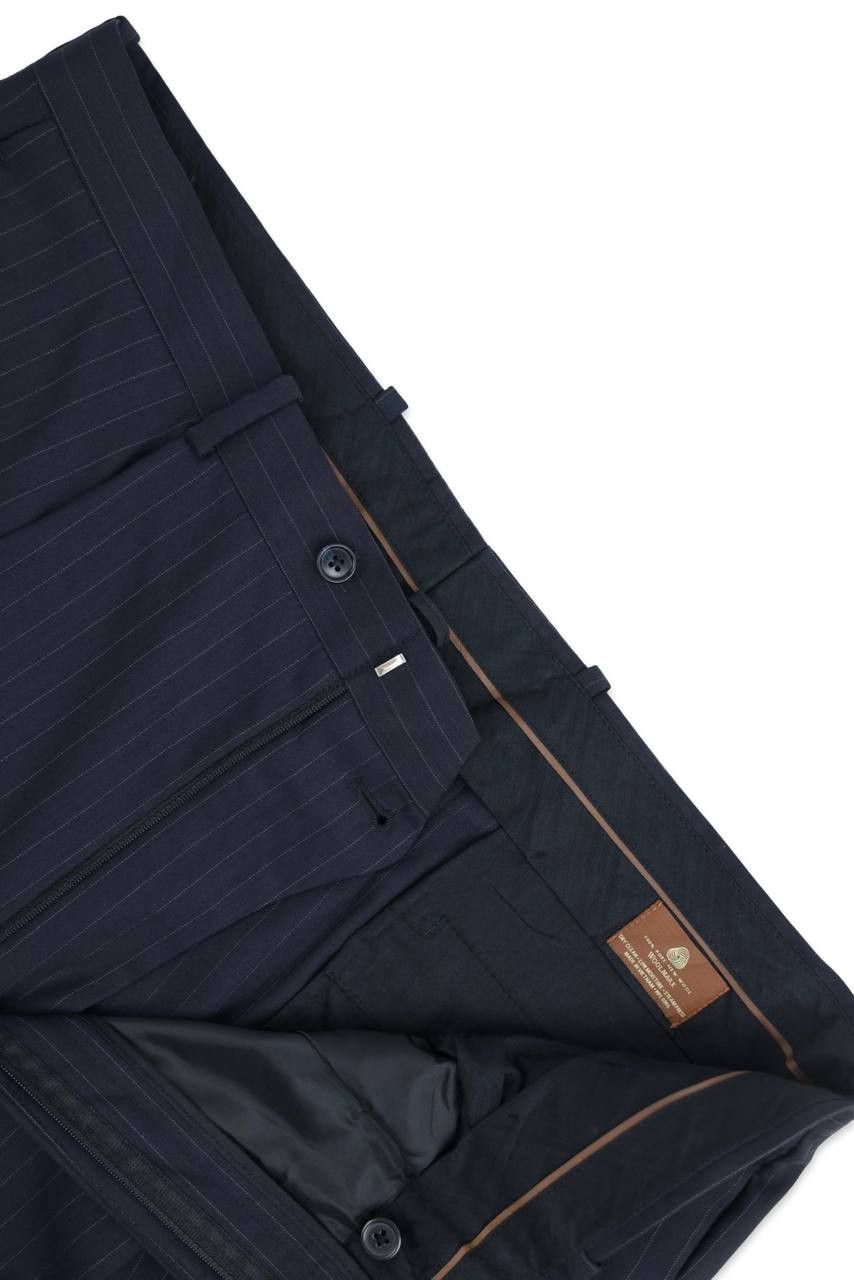 Oscar De La Renta OSCAR DE LA RENTA Striped formal trousers Size 54R - 8 Thumbnail