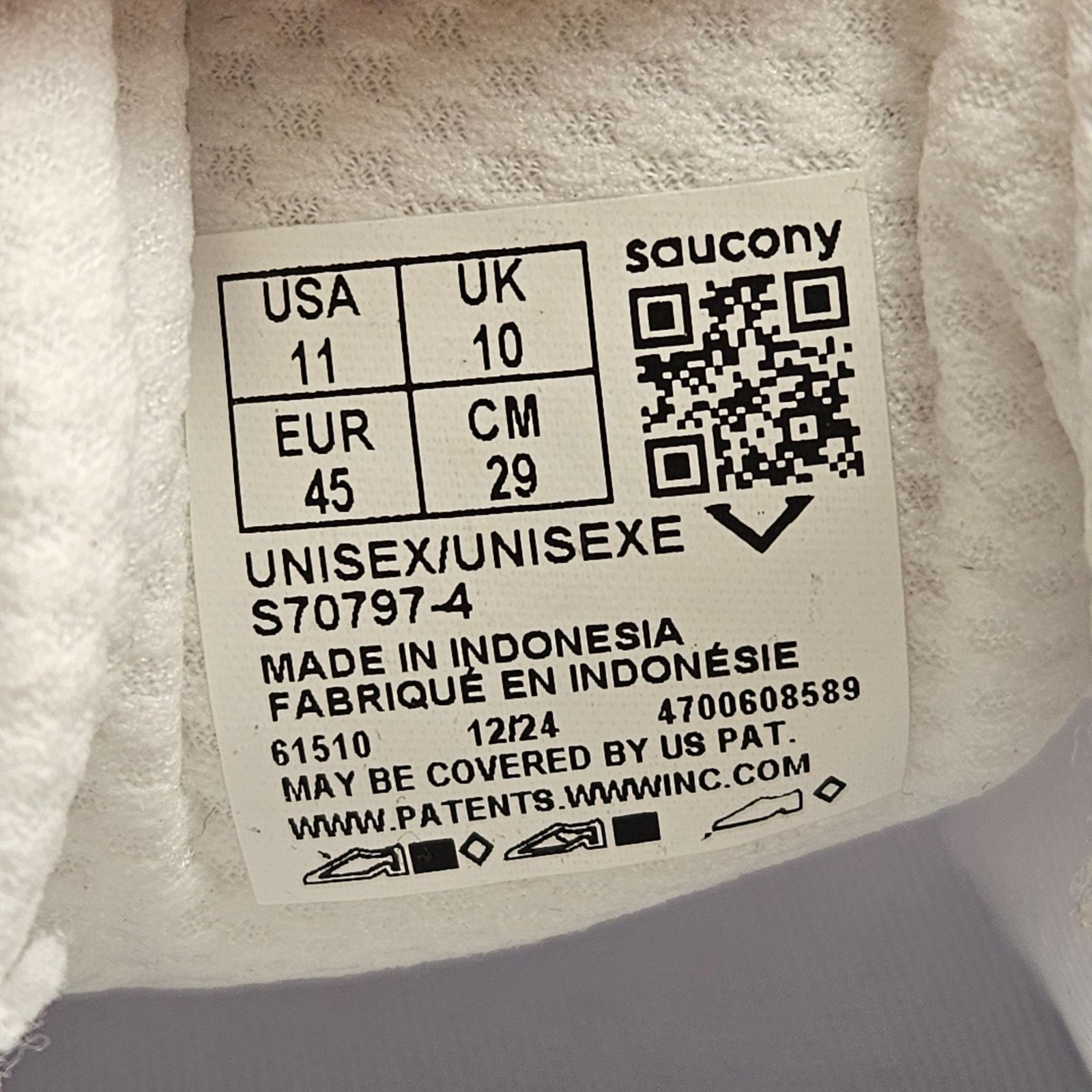 Saucony SAUCONY MEN'S 11 GRID NXT WHITE RUNNING SNKR S70797-4 NWOB Size US 11 / EU 44 - 6 Thumbnail