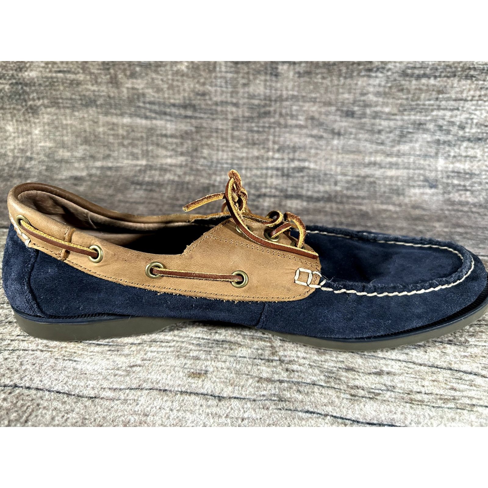 Polo Ralph Lauren Polo Ralph Lauren Bienne Boat Shoe Suede Navy Blue Men 13 D Size US 13 / EU 46 - 7 Thumbnail