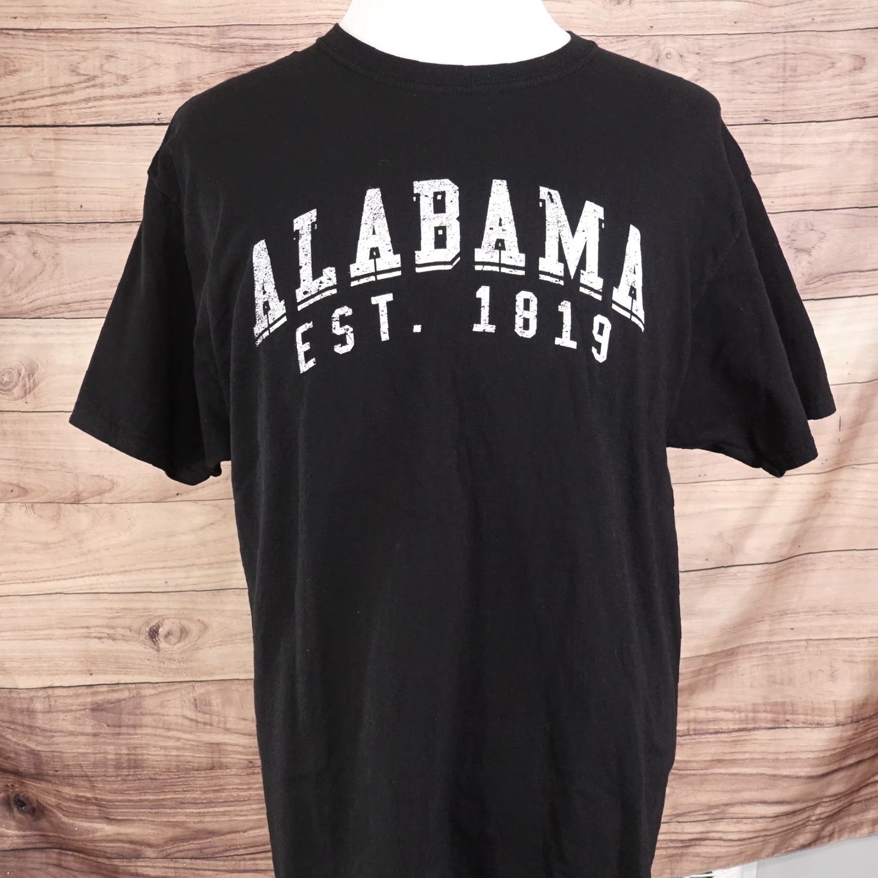 Vintage VINTAGE ALABAMA EST 1819 T-SHIRT Black Short Sleeve Adult XL Crew Neck Cotton, Travel, Tourist, 1819, Mens Size US XL / EU 56 / 4 - 2 Thumbnail