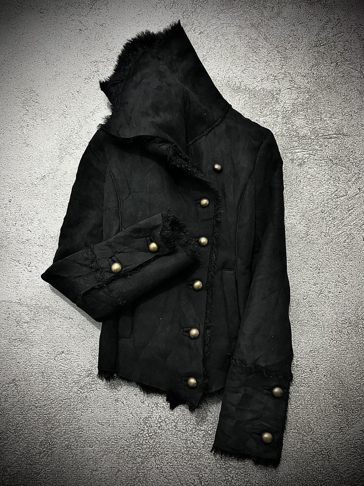 If Six Was Nine Rare SLY If Six Was Nine Asymmetric Style Suede GothicJacket Size US M / EU 48-50 / 2 - 1 Thumbnail