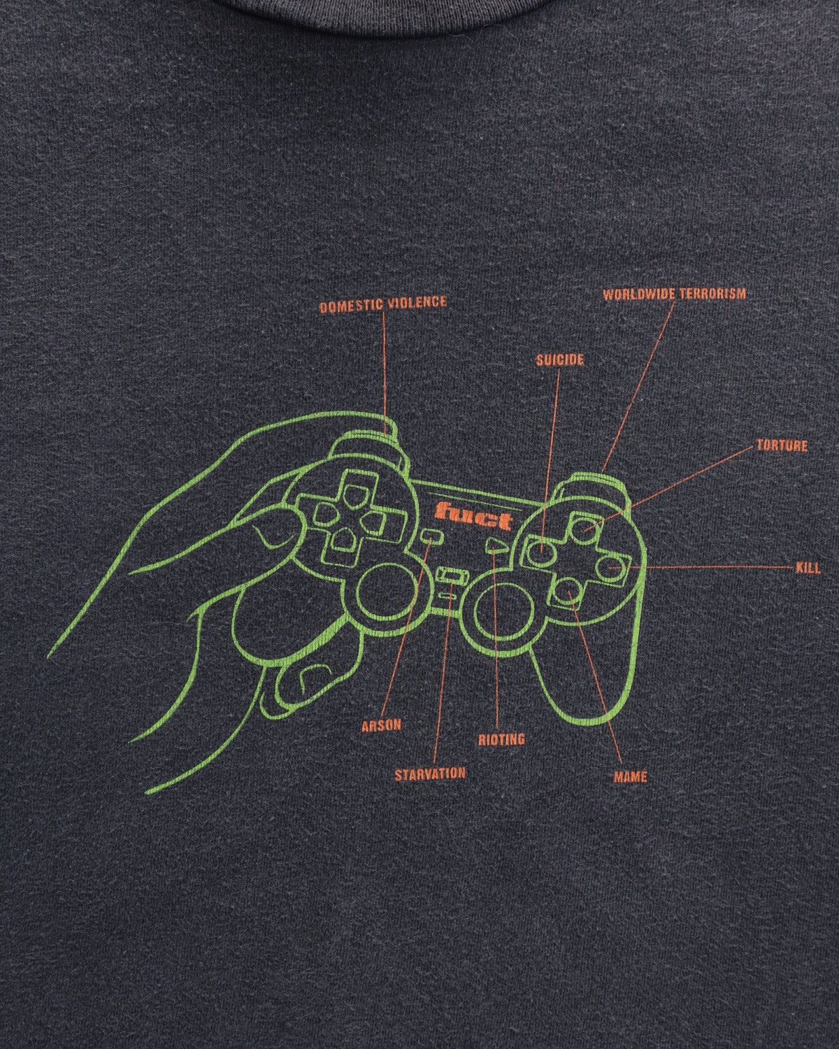 FUCT Vintage 90s FUCT Faded Game Controller Archive Skate Tee Size US M / EU 48-50 / 2 - 4 Thumbnail