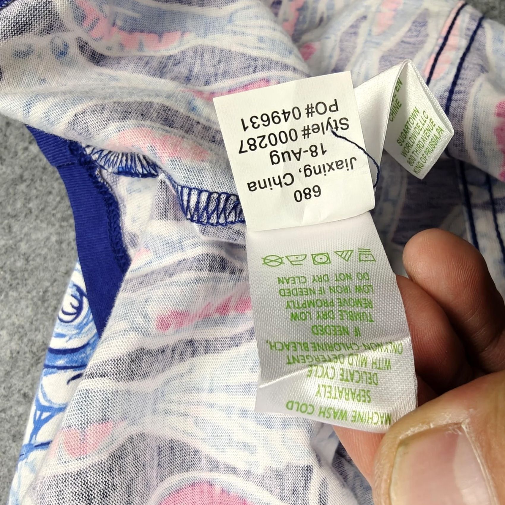 Lilly Pulitzer Lilly Pulitzer Dress Womens S Blue Floral Jersey Ruffle Bell Sleeve Shift Size S / US 4 / IT 40 - 5 Thumbnail