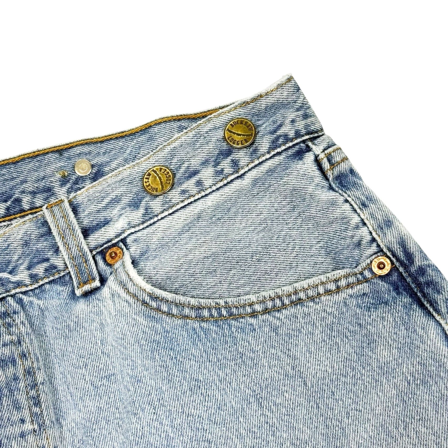 Levi's VINTAGE Levi’s 501 Jeans Denim Denim Light Wash 501 Series USA 36 X 32 Men Regular Blue 5-Pocket Button Closure Logo Accessories Size US 36 / EU 52 - 4 Thumbnail