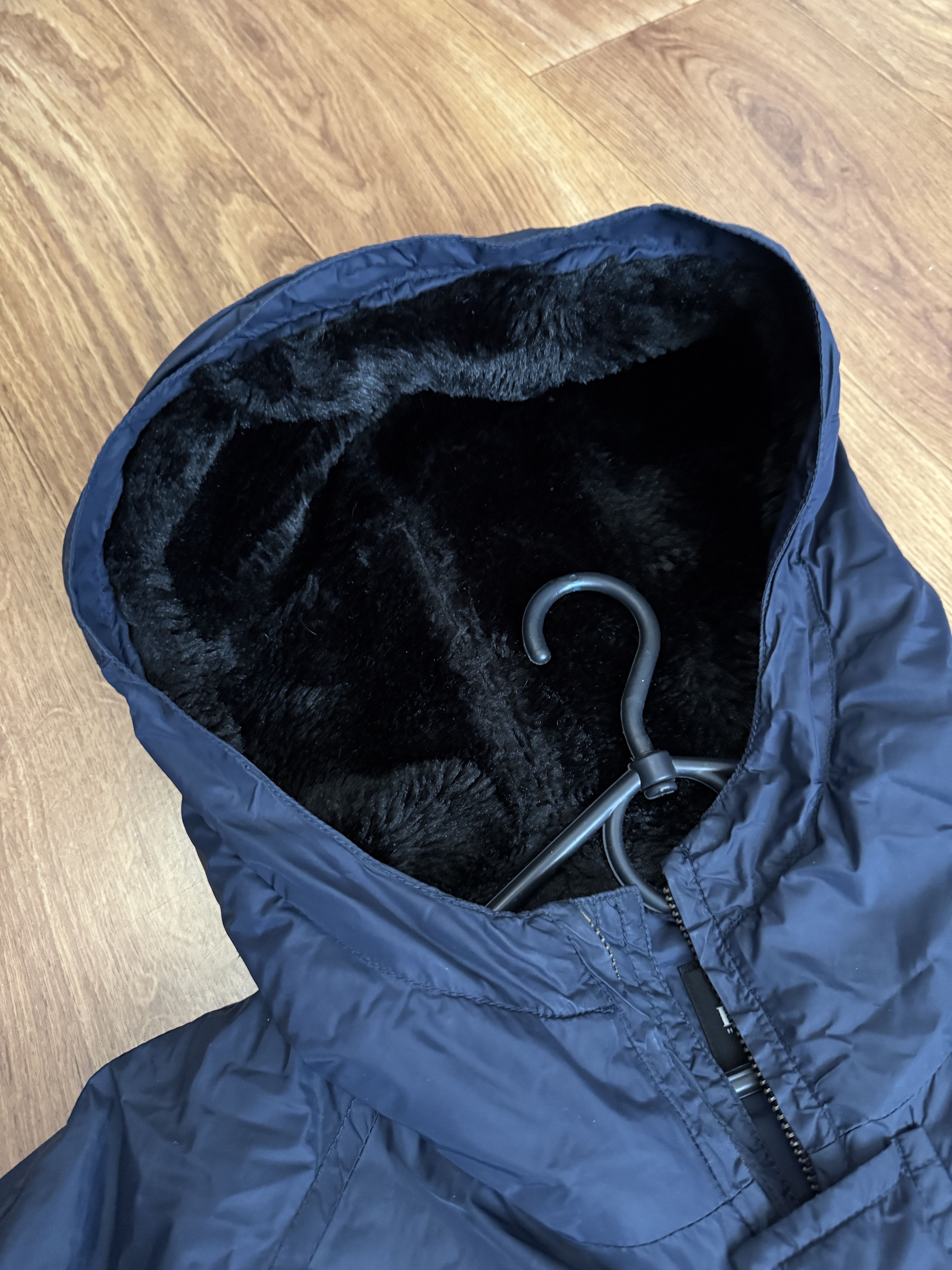 Hugo Boss Hugo Boss Bomber Fur Hood Y2K Rare Sz L Size US L / EU 52-54 / 3 - 11 Thumbnail