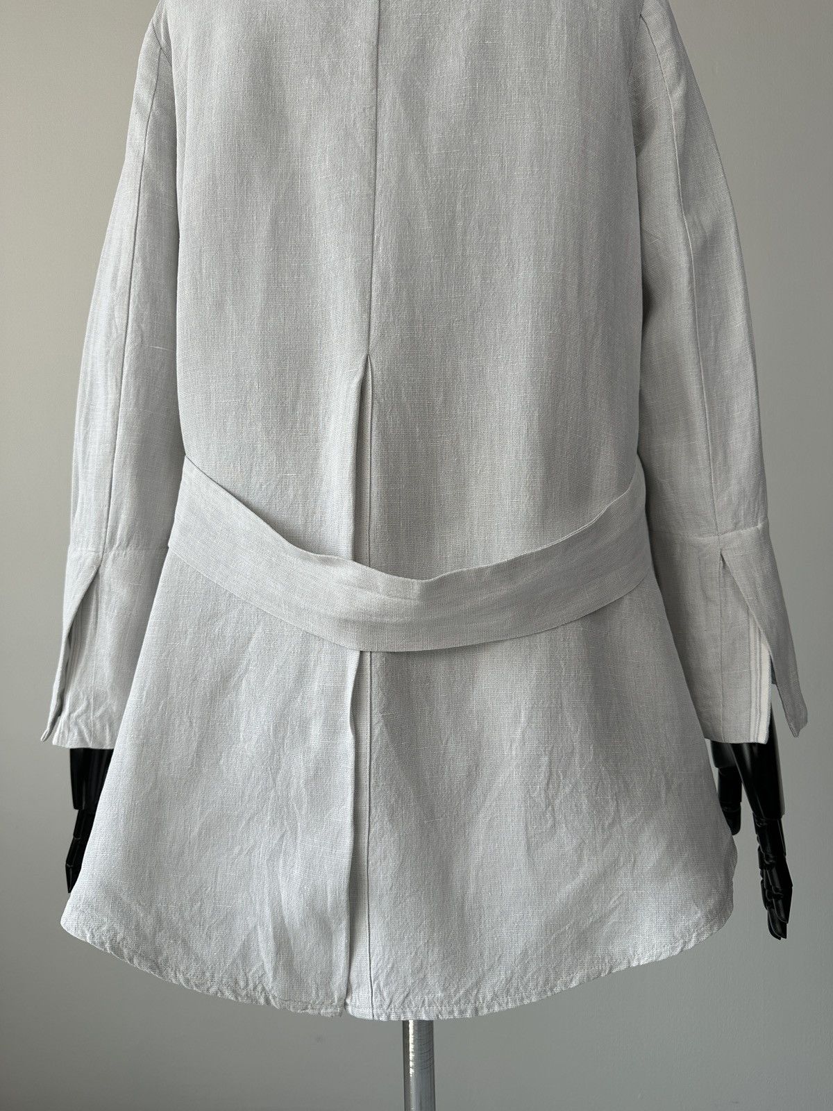Annette Gortz ANNETTE GORTZ Avant Garde Asymmetrical Linen Blazer Jacket Size XS / US 0-2 / IT 36-38 - 5 Thumbnail