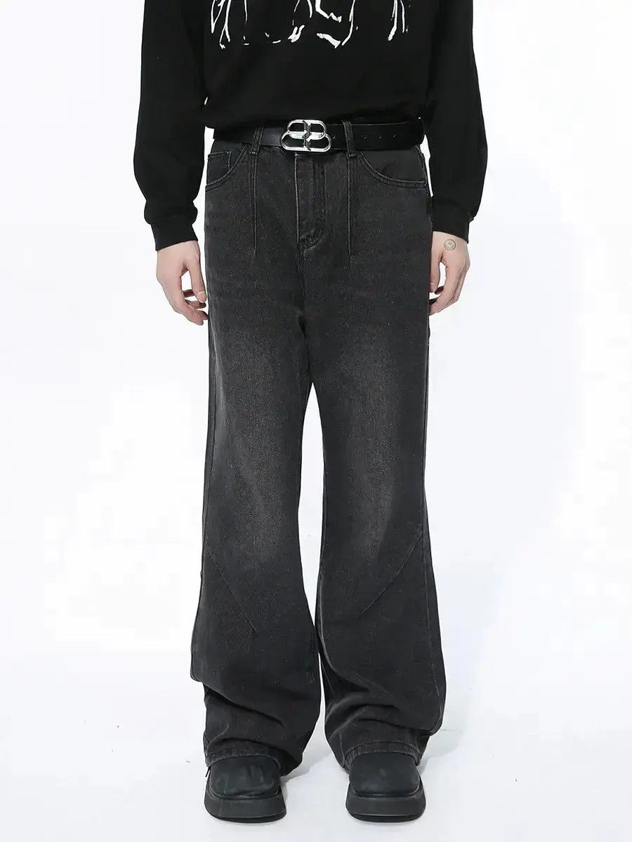 Japanese Brand Retro loose casual high street micro flared jeans Size US 32 / EU 48 - 6 Thumbnail