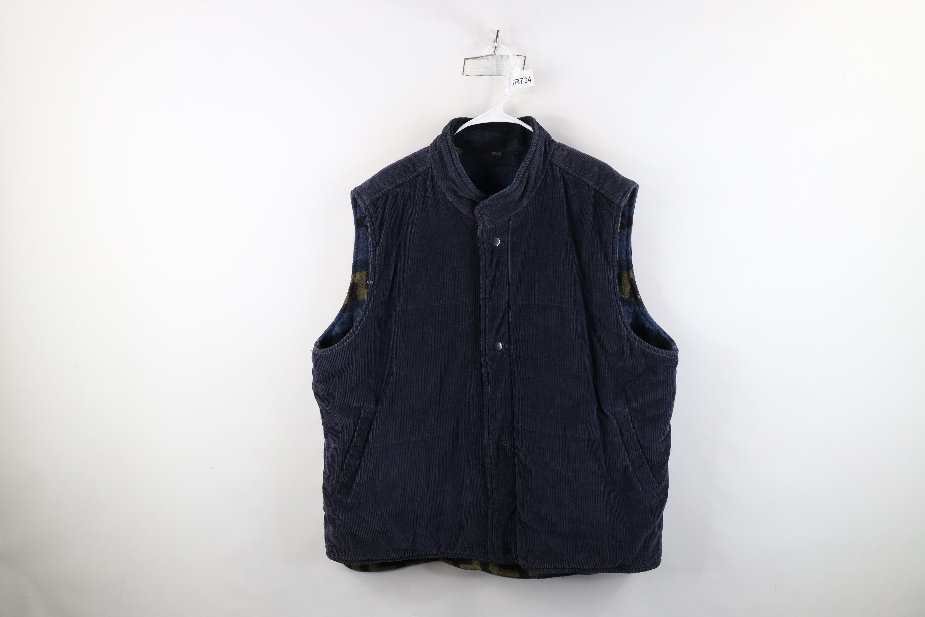 Vintage Vintage 90s Streetwear Reversible Blanket Southwestern Vest Size US XXL / EU 58 / 5 - 11 Thumbnail
