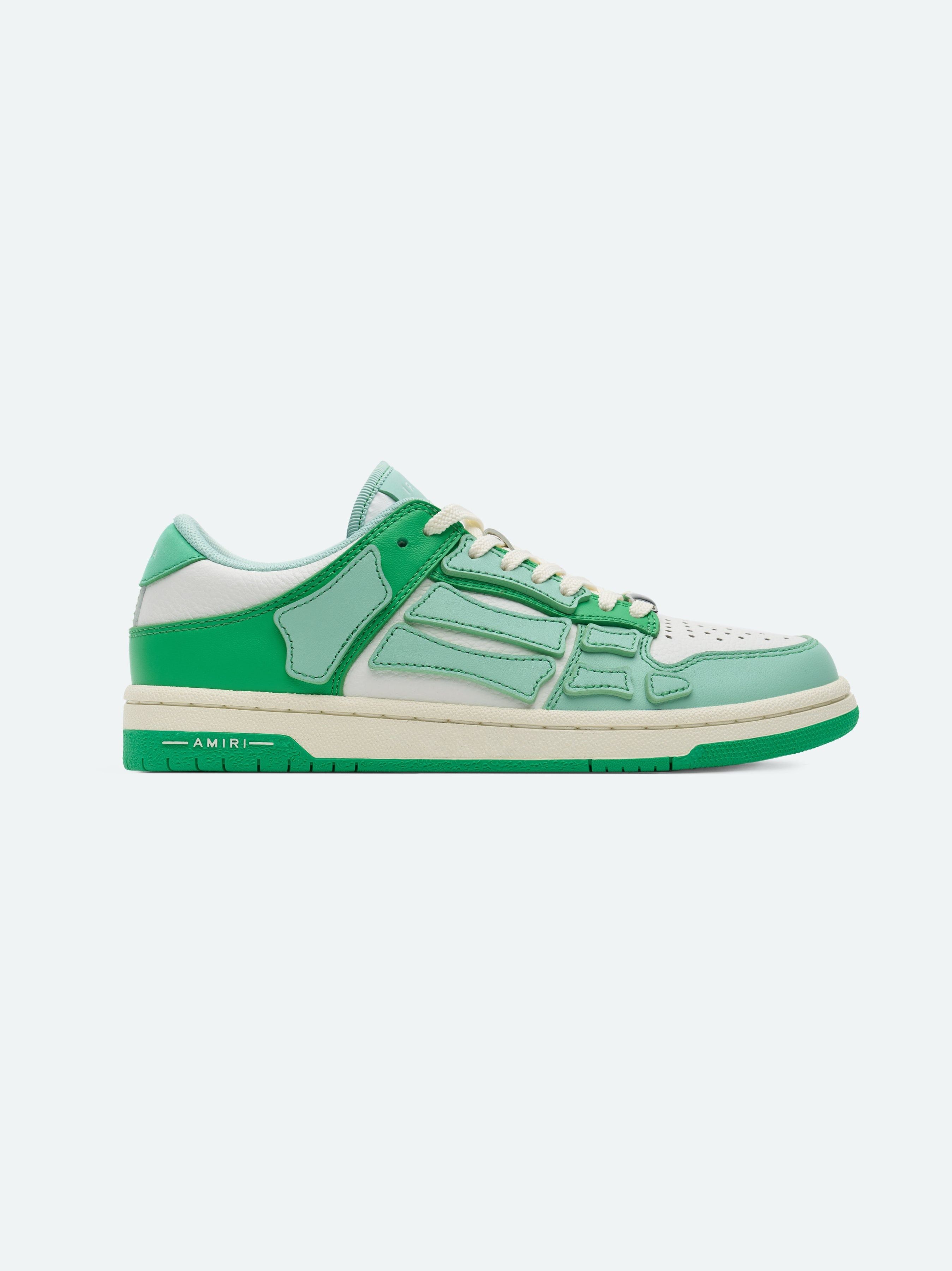 Amiri o1w1db10125 Skel Panelled Leather Low-Top Sneakers Size US 5 / IT 35 - 1 Thumbnail