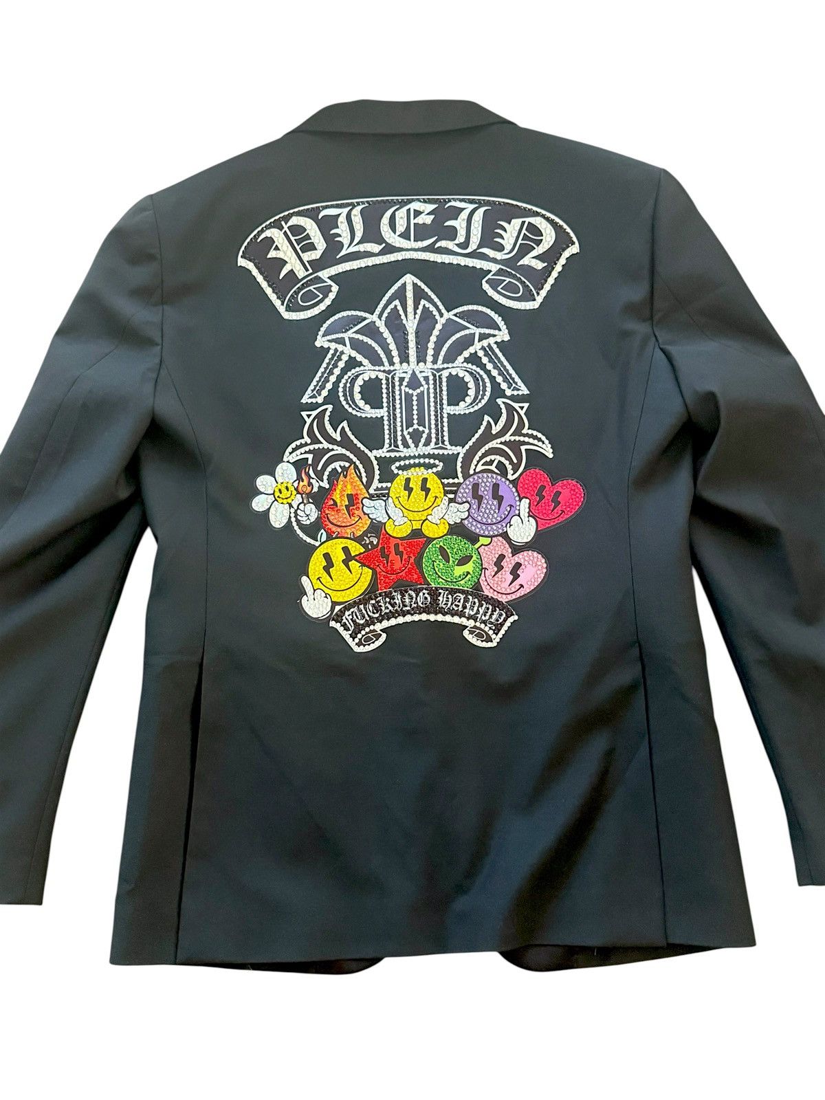 Philipp Plein Philipp Plein Crystal Skull Blazer Black Tailored Jacket Size 50L - 1 Thumbnail