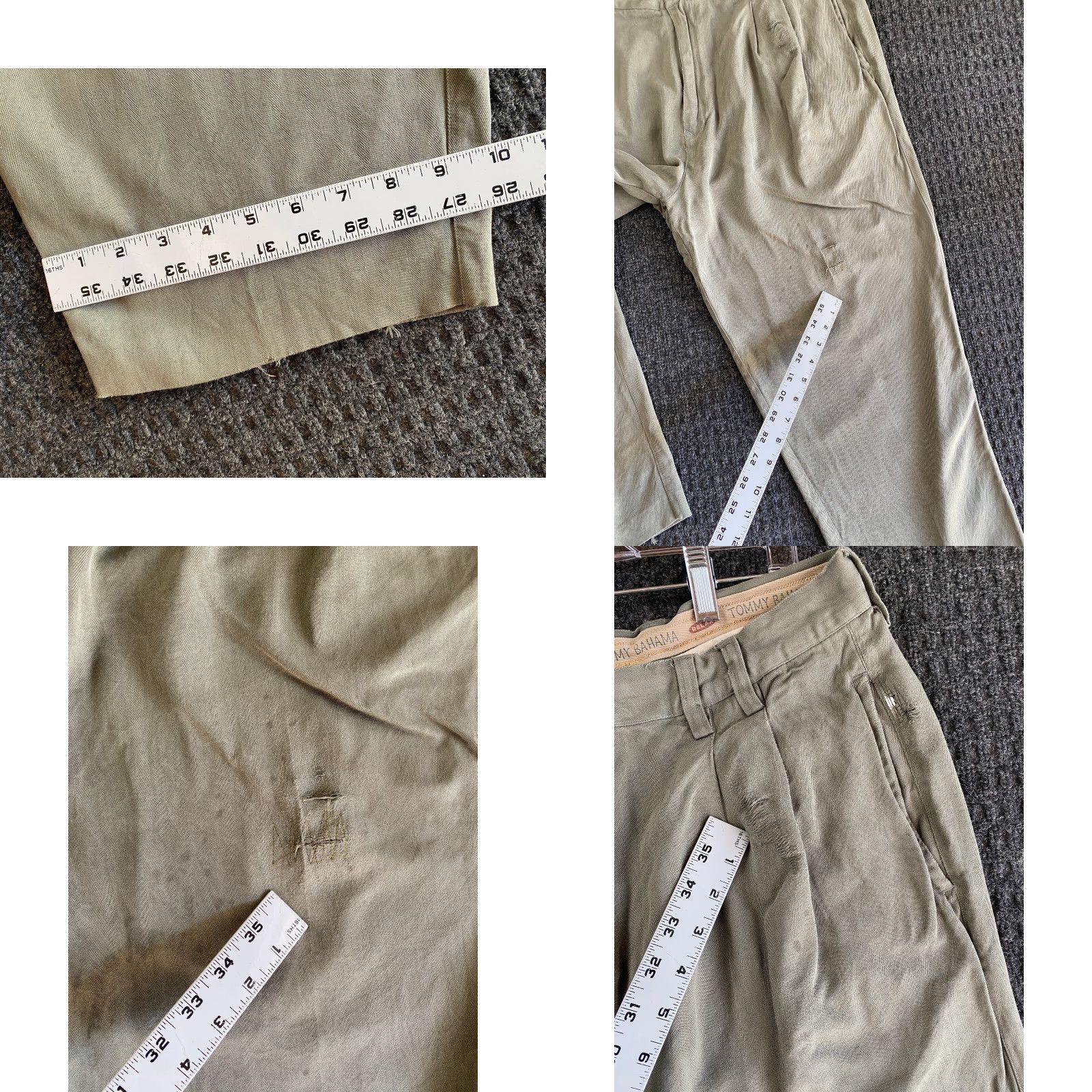 Tommy Bahama Tommy Bahama Men’s Silk Pants Green 38 Relaxed Fit Wide Leg 100% Silk Chino Straight Inseam 28 in Belt Loops Dry Clean Only Vintage? (No) Size US 38 / EU 54 - 8 Thumbnail