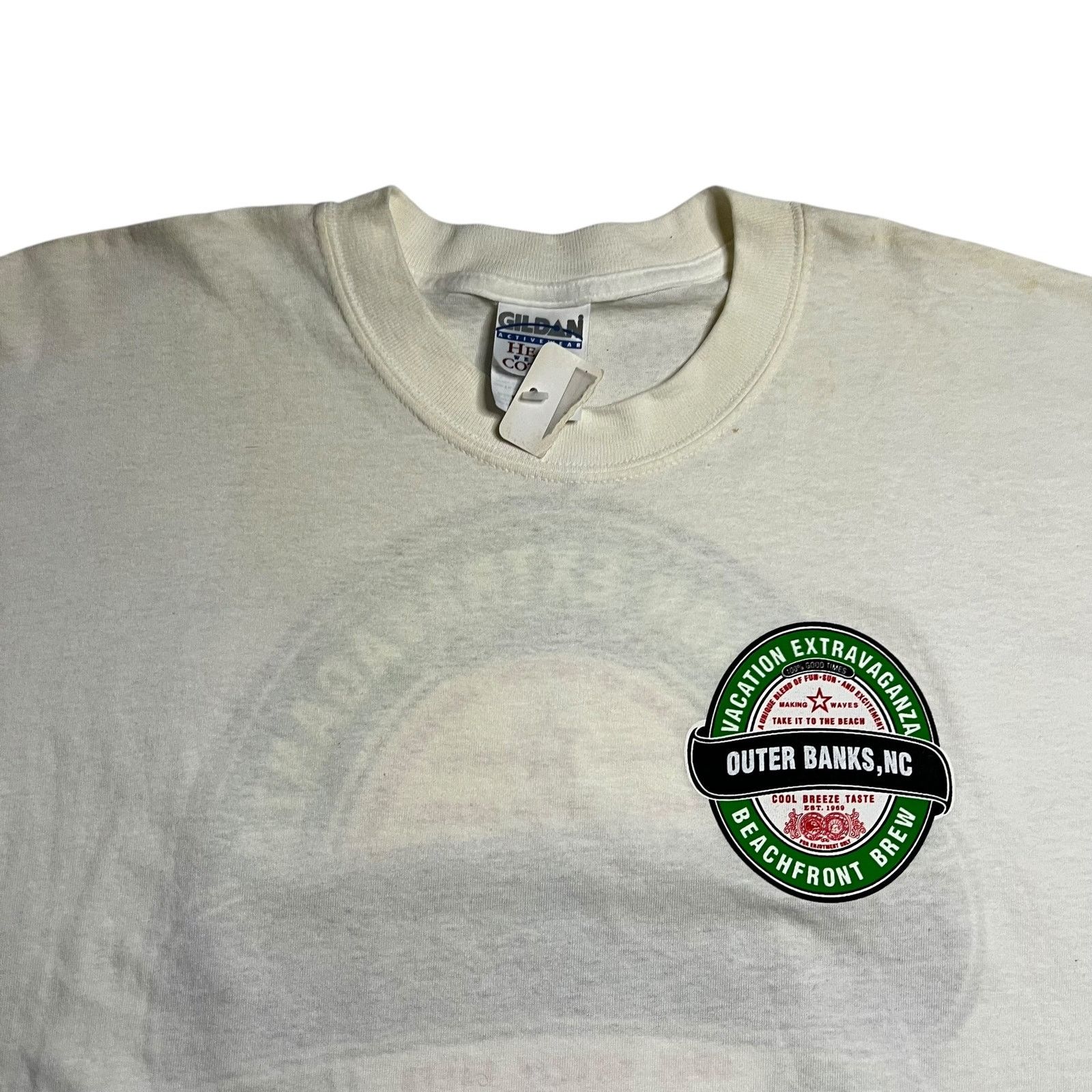 Gildan × Vintage Y2K Outer Banks Beach Front Brew beer tee (XL) DS NWT Size US XL / EU 56 / 4 - 2 Thumbnail