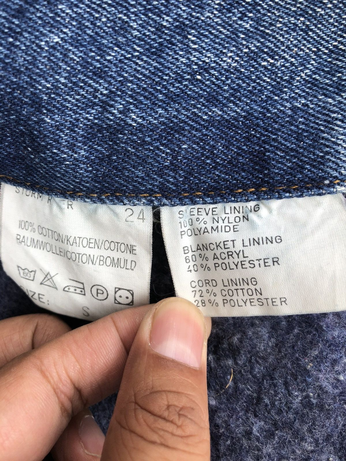 Lee Vintage Lee Storm Rider Blanket Lined Denim Jacket Baggy Size US L / EU 52-54 / 3 - 22 Thumbnail