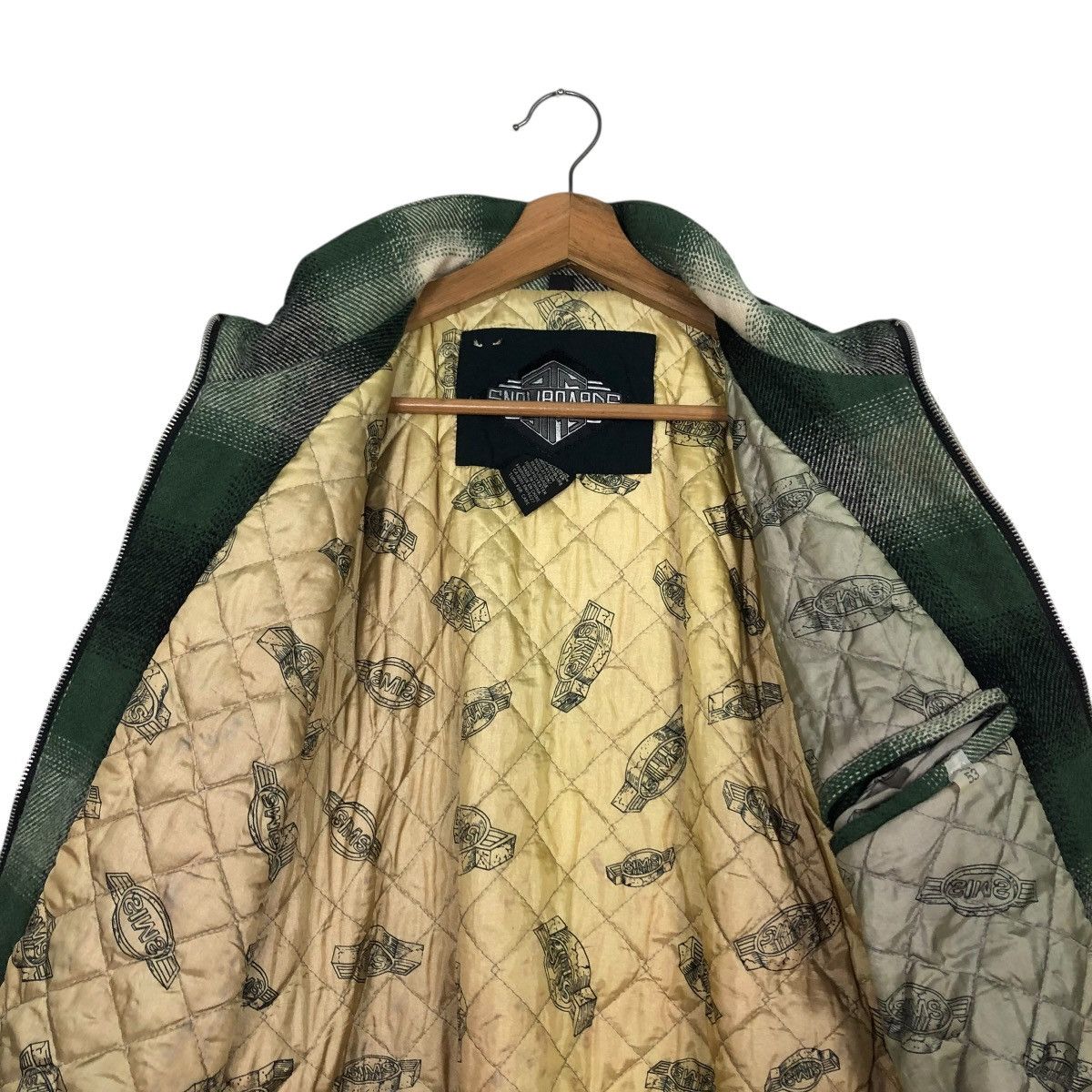 Japanese Brand 🔥VINTAGE WOOL ZIPPER JACKET SNOWBOARDS SIMS TARTAN DESIGN Size US S / EU 44-46 / 1 - 16 Thumbnail