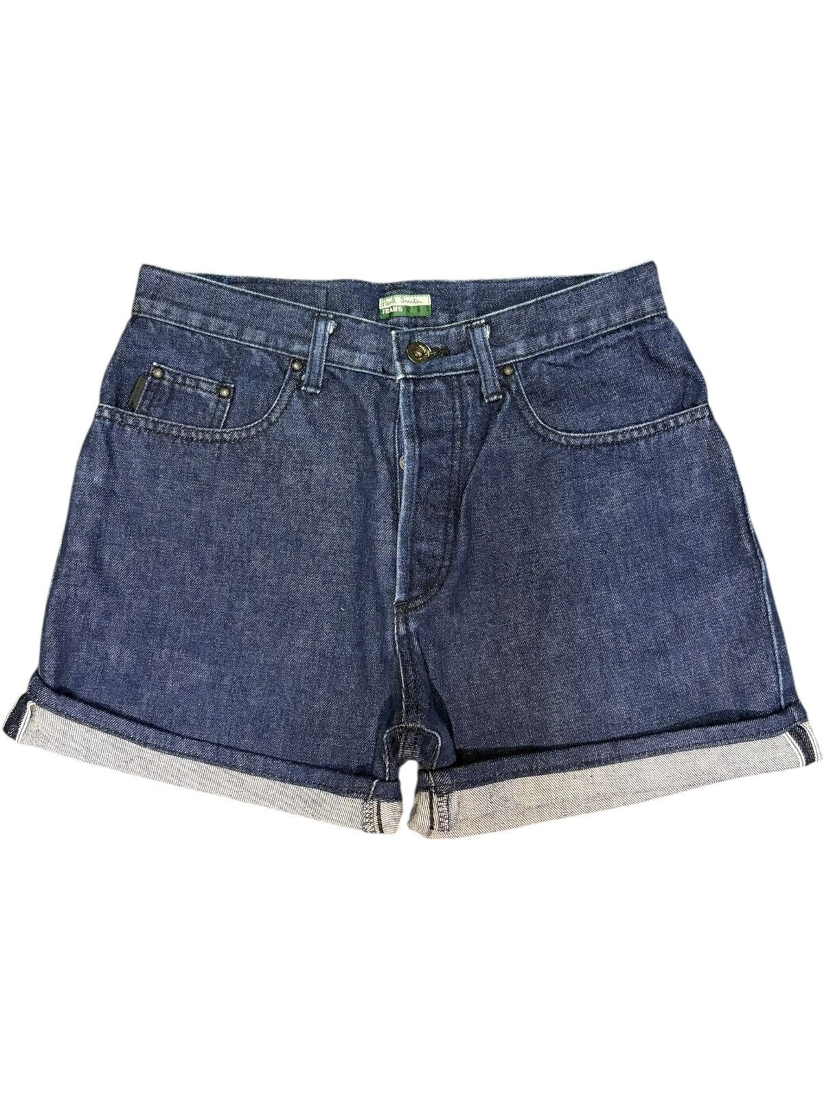 Paul Smith Vintage Paul Smith Blue Wash Selvedge Jean Shorts Size 28" / US 6 / IT 42 - 1 Thumbnail