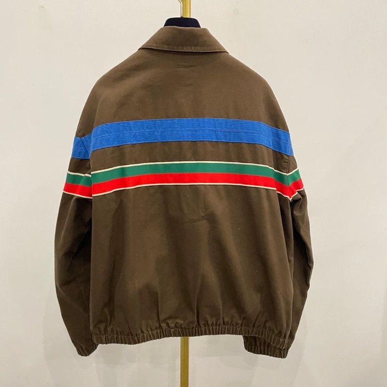 Gucci Gucci Brown striped knitted logo zipper jacket 2501-Nextarr Size US S / EU 44-46 / 1 - 3 Thumbnail