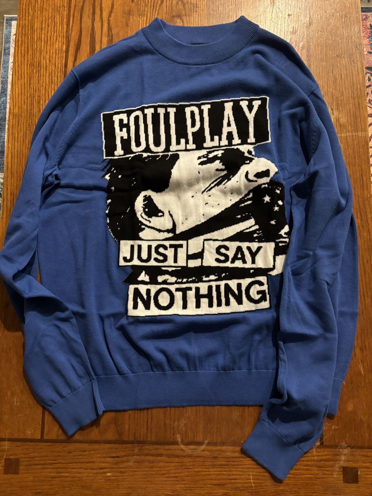 Foulplay Company Just Say Nothing Knit Sweater Size US L / EU 52-54 / 3 - 1 Thumbnail