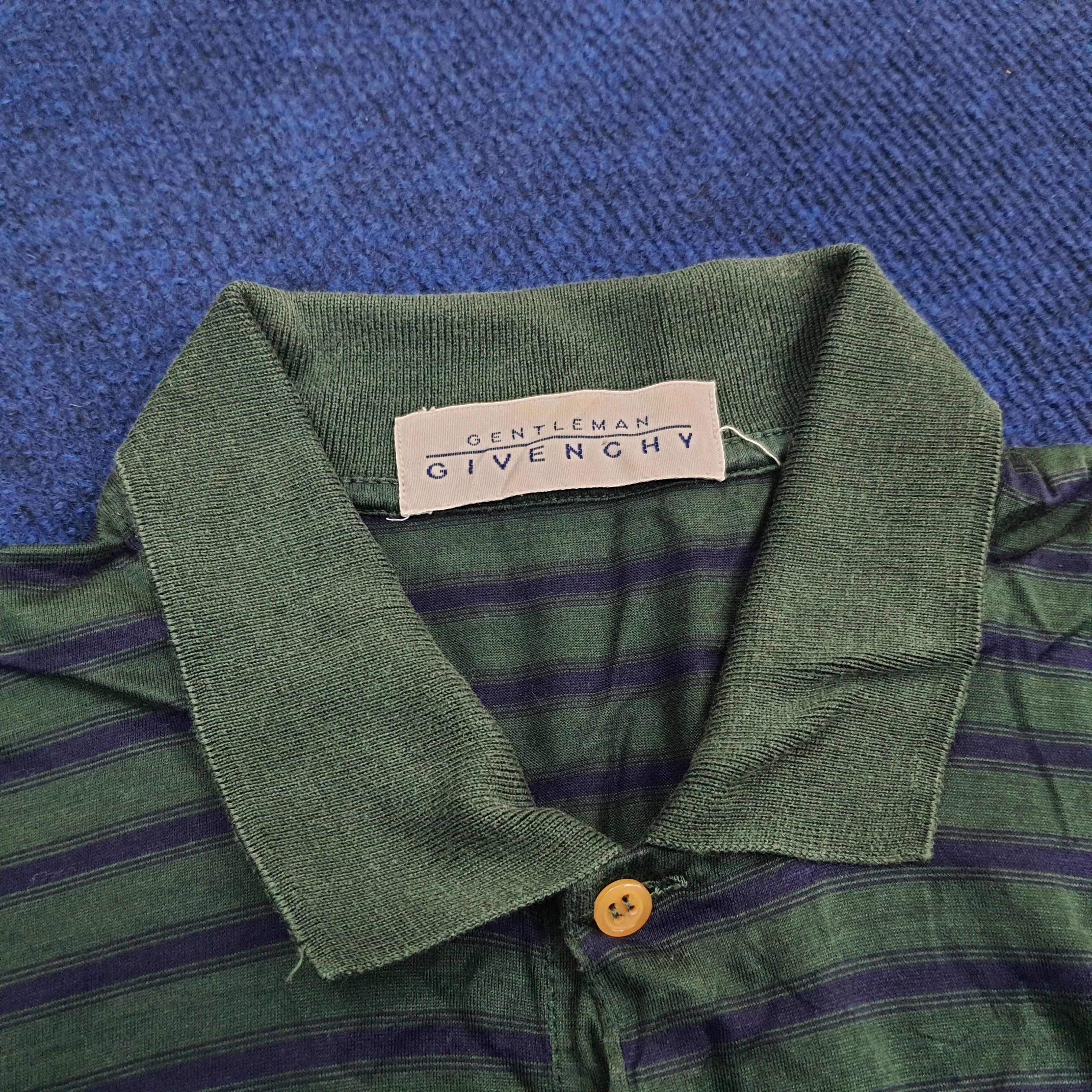 Givenchy × Vintage Vintage Givenchy Striped Polo Shirt Size US M / EU 48-50 / 2 - 4 Thumbnail
