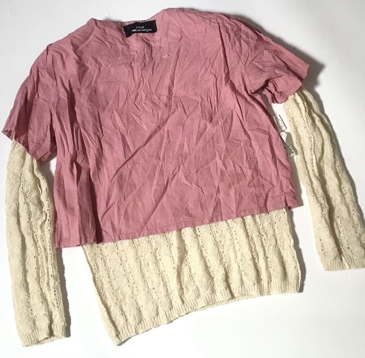 Comme des Garcons Vintage tricot cdg AD1996 double layered sweater Size US S / EU 44-46 / 1 - 4 Thumbnail