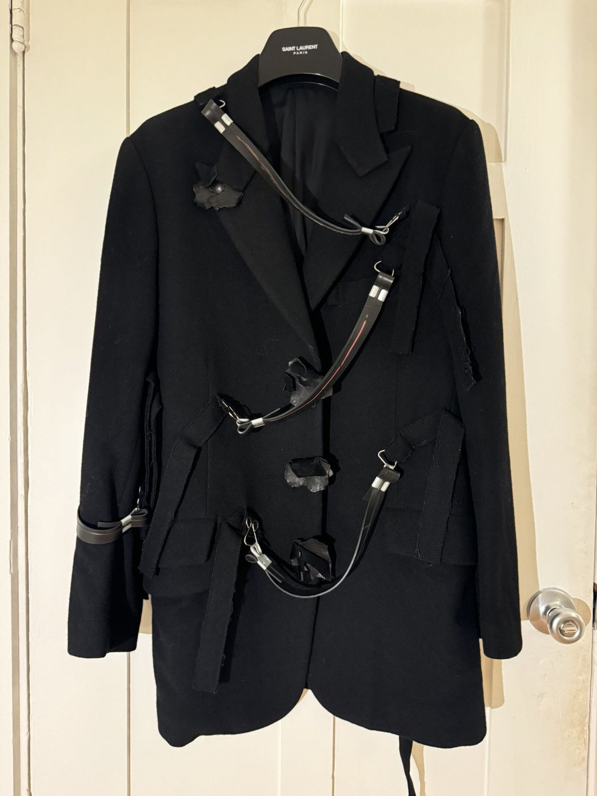 Yohji Yamamoto Yohji Yamamoto Pour Homme FW21 Wool Coat Size US M / EU 48-50 / 2 - 2 Thumbnail