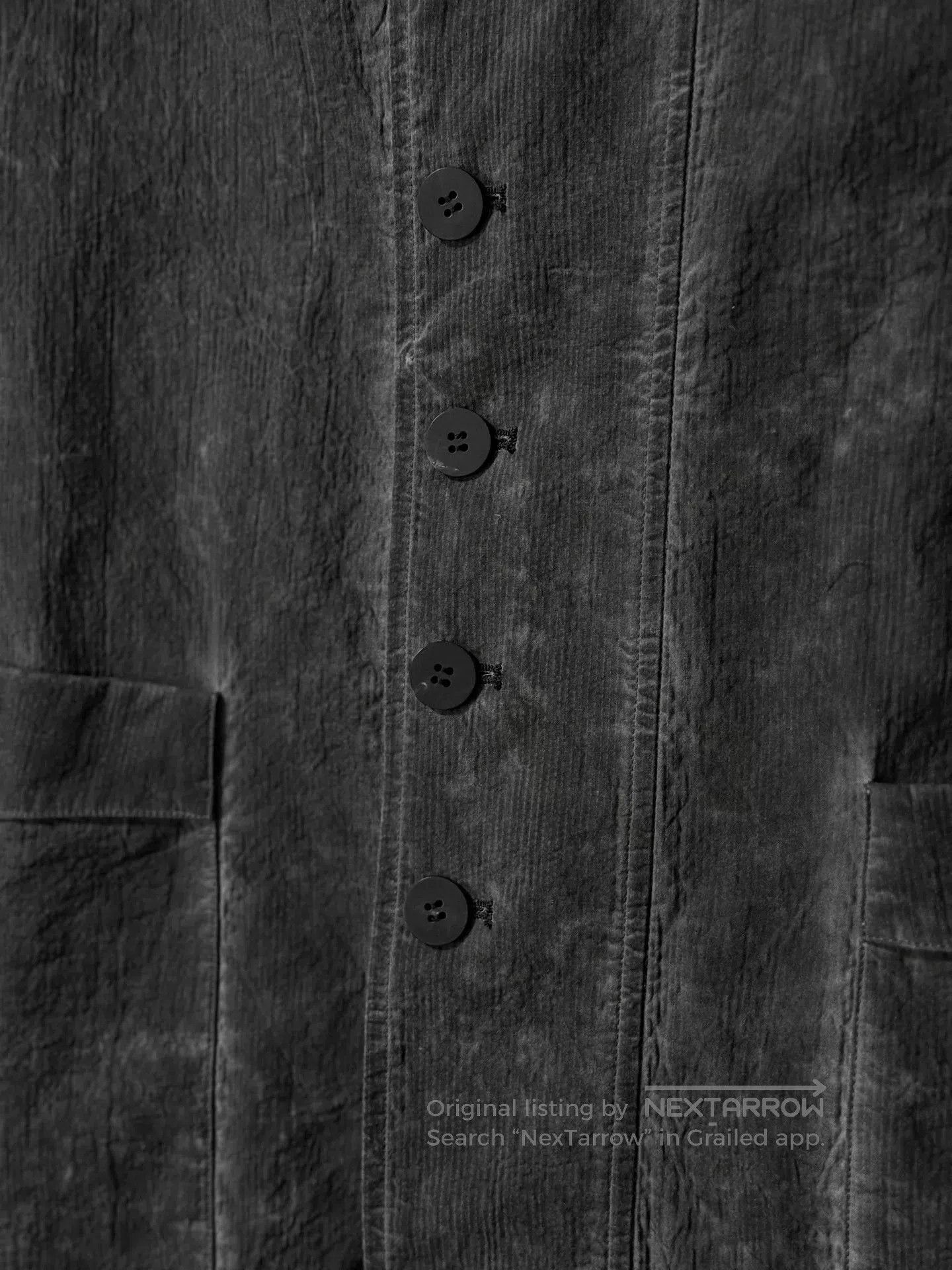 Japanese Brand Ink Dust Layered Collar Jacket. Size US L / EU 52-54 / 3 - 6 Thumbnail