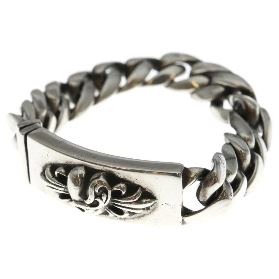 Chrome Hearts 14LINK Chrome Hearts Floral Heart ID Bracelet Size ONE SIZE - 1 Thumbnail