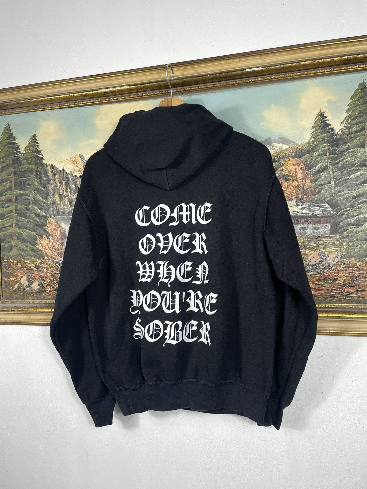Band Tees Lil Peep come over when you're sober black hoodie 2017 merch Size US M / EU 48-50 / 2 - 7 Thumbnail