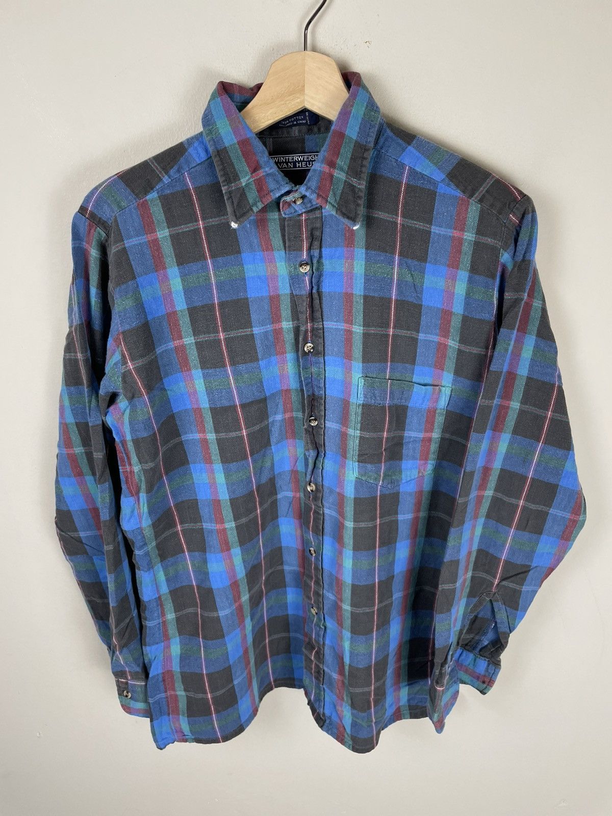 Vintage Vintage Midnight Check Overshirt Size US M / EU 48-50 / 2 - 1 Thumbnail