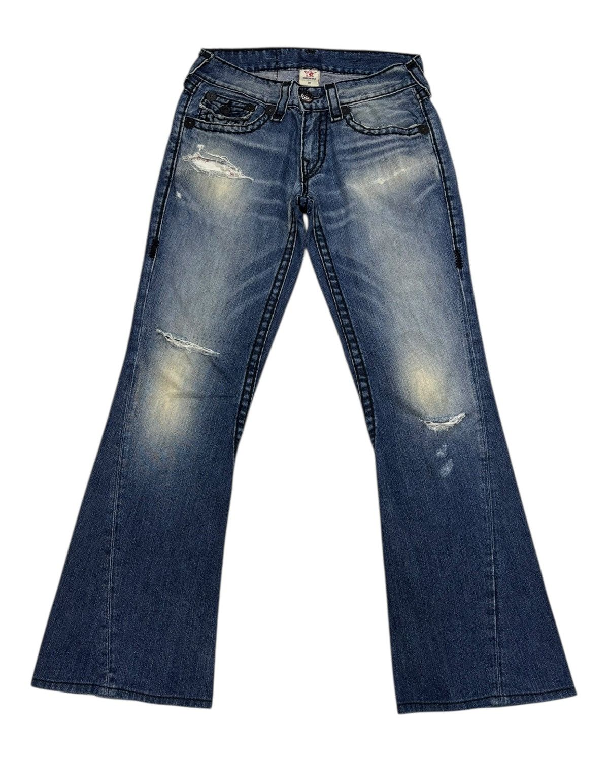 true religion y2k チーフキーフ フレア JNCO × True Religion × Vintage Crazy True Religion Flared