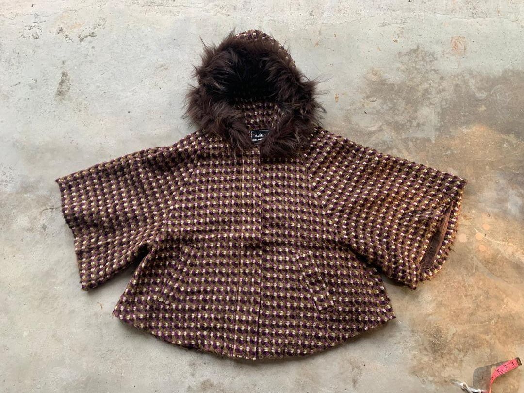 Designer × Japanese Brand Grace Continental cloaks Knitted Size XS / US 0-2 / IT 36-38 - 3 Thumbnail