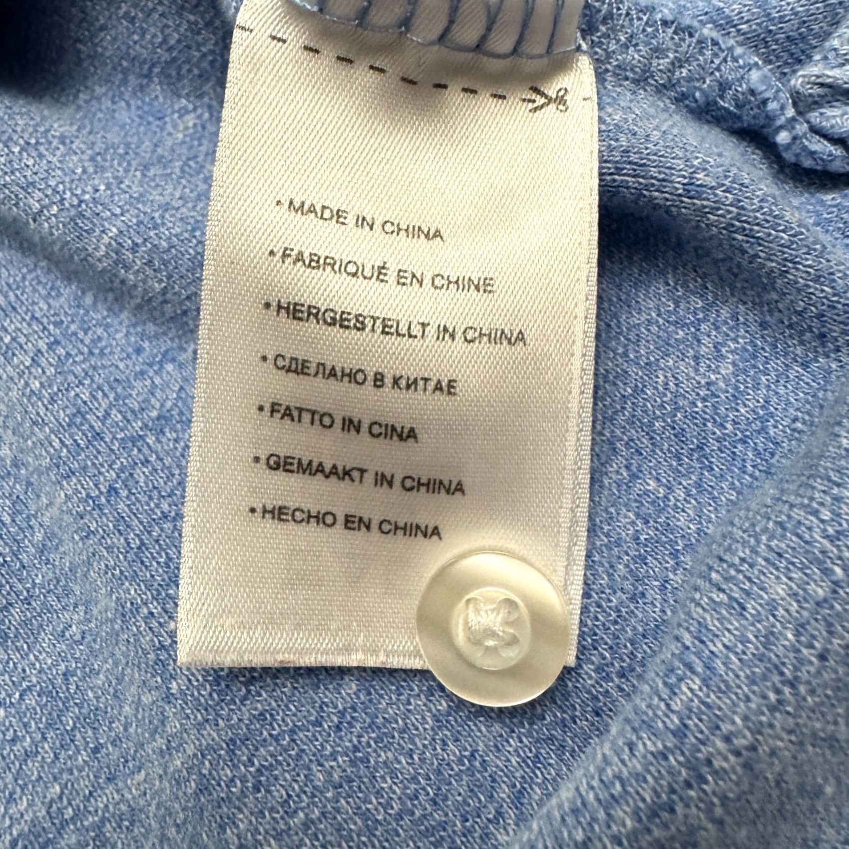 Vintage Harbor Bay Polo Shirt Mens 3XL Heather Marled Blue Short Sleeve Pocket Top Shirt Polo Size US XXL / EU 58 / 5 - 4 Thumbnail