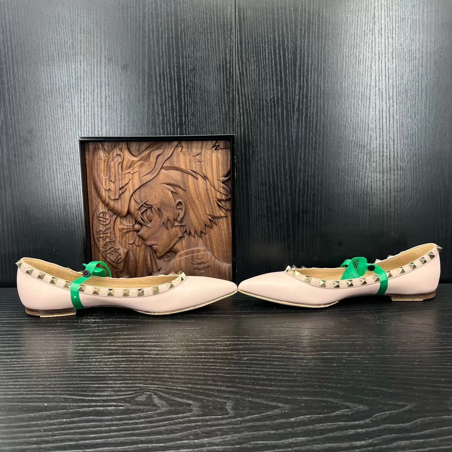 Valentino Valentino Rockstud Nude Pink Flats 37 Protected Size US 6.5 / IT 36.5 - 3 Thumbnail