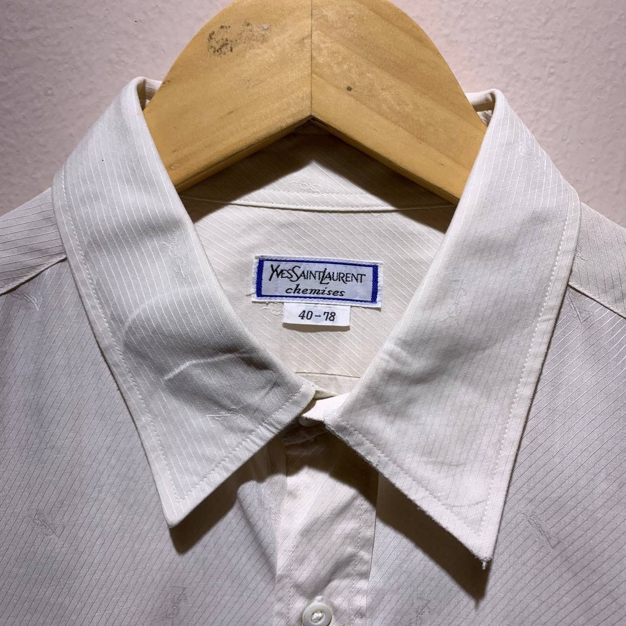 Yves Saint Laurent Yves Saint Laurent YSL Monogram Formal Button Up Shirts Size US M / EU 48-50 / 2 - 8 Thumbnail