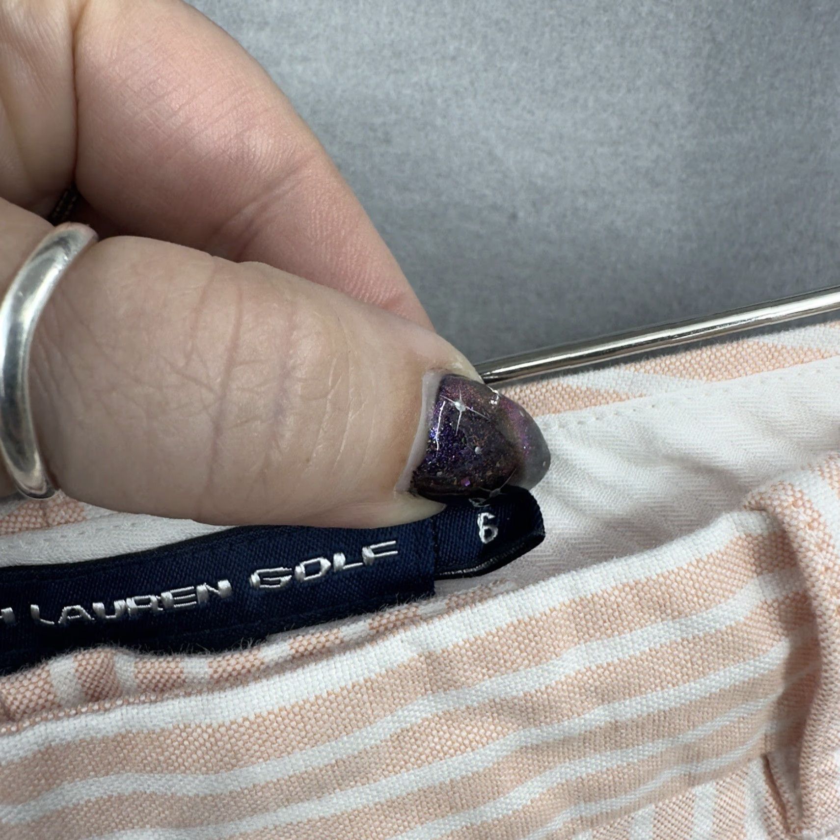 Ralph Lauren Ralph Lauren Golf Shorts Women 6 Pink Striped High Waisted Preppy Quiet Luxury Womens Size 28" / US 6 / IT 42 - 6 Thumbnail