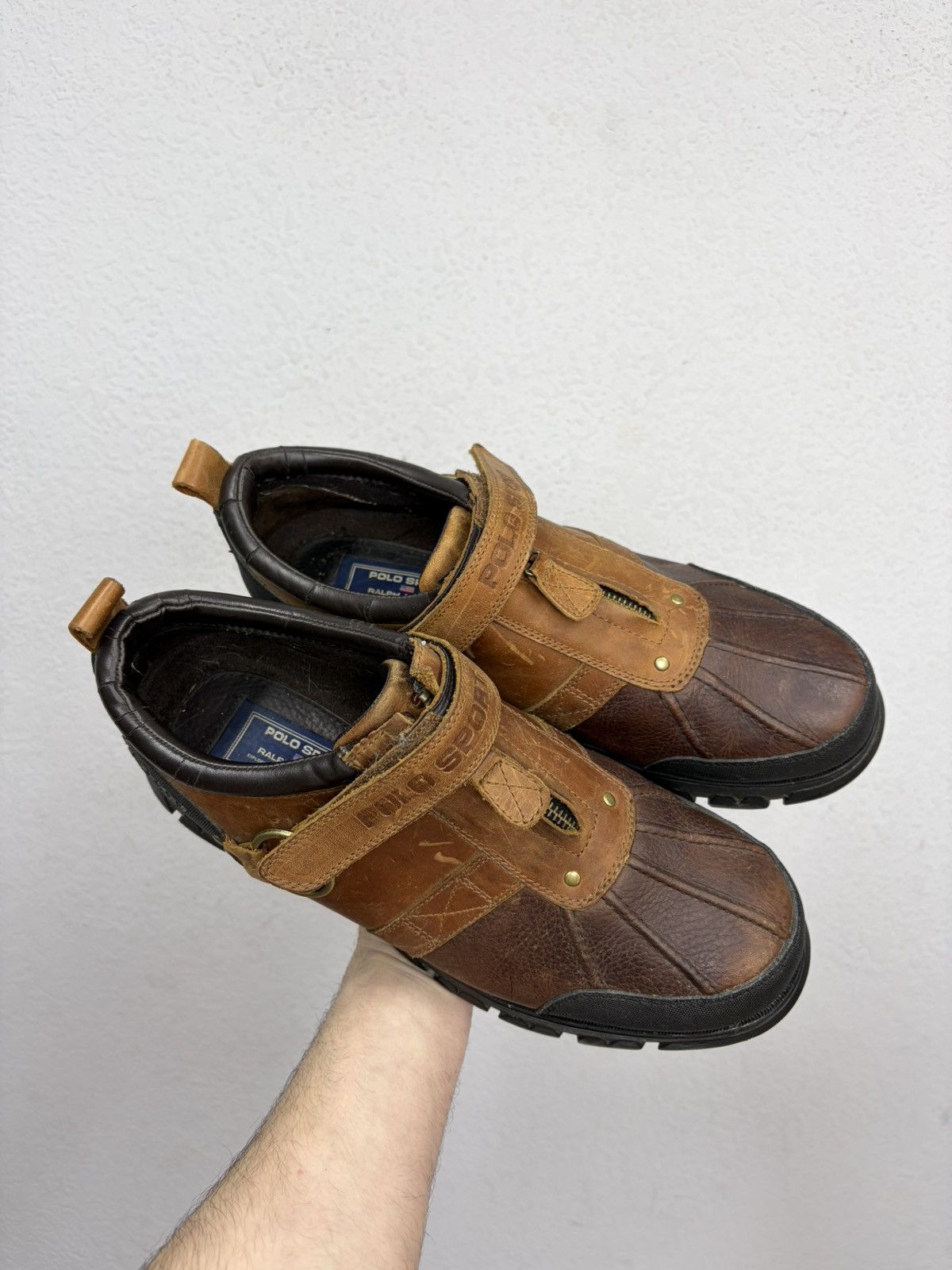 Hedi Slimane VTG Brown Leather Buckle Boots Carol Christian Poell Style Size US 12 / EU 45 - 7 Thumbnail