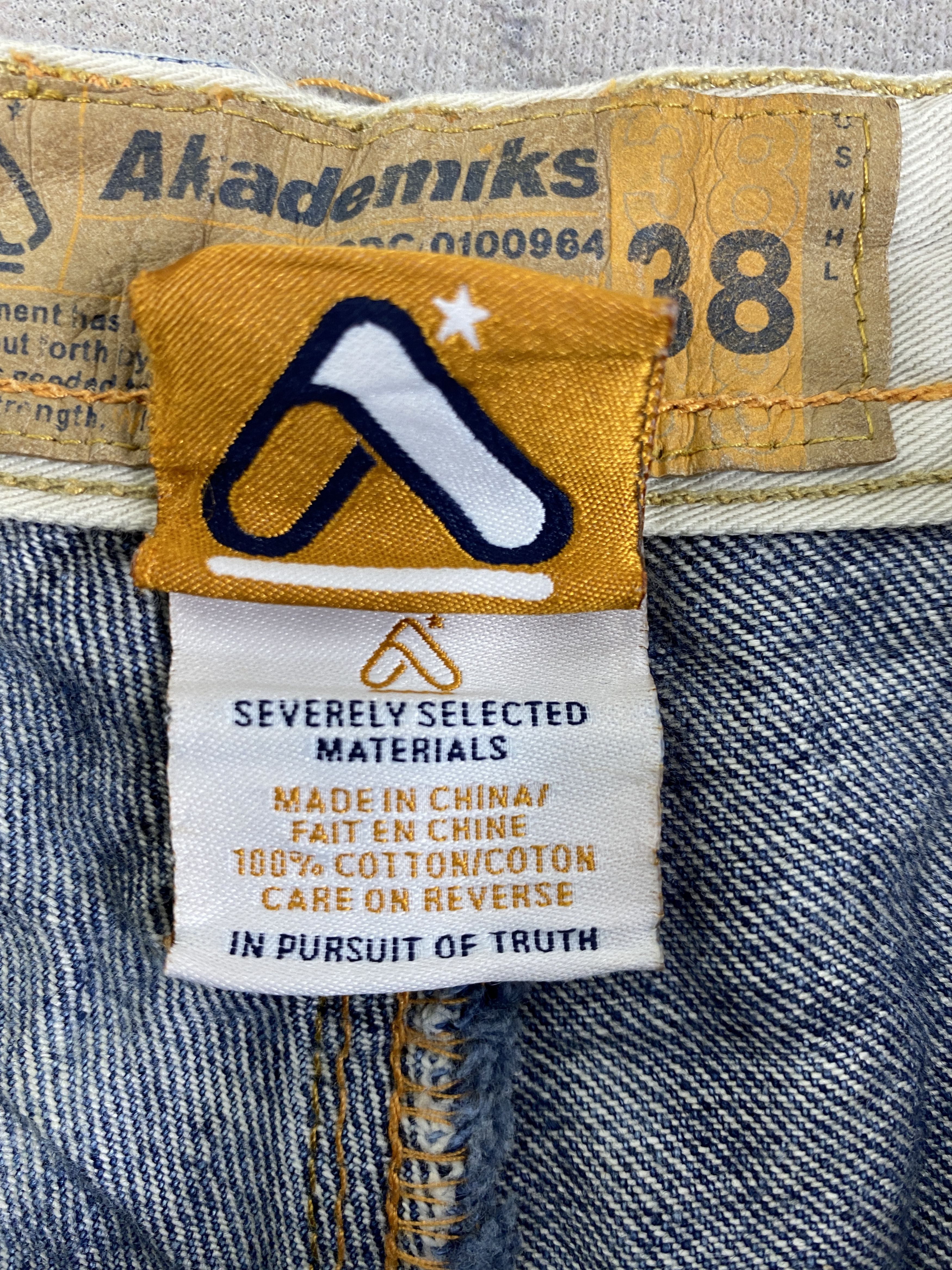 Akademiks Akademiks Distressed Blue Baggy Jeans 36x30 Denim- JN3810 Size US 36 / EU 52 - 10 Thumbnail