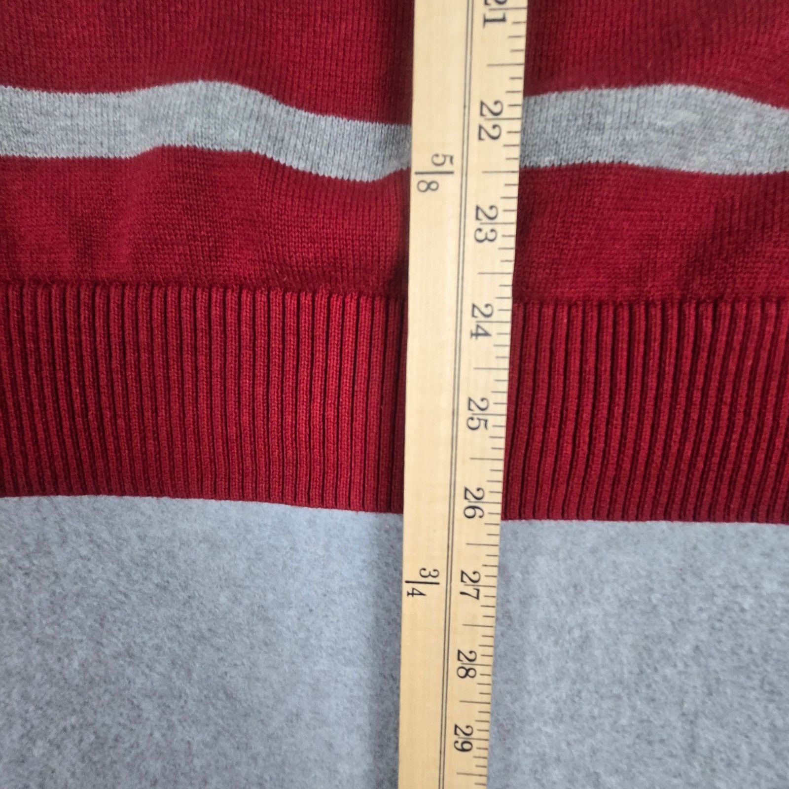 Tommy Hilfiger Tommy Hilfiger Large Stripe Quarter Zip Sweater Size US L / EU 52-54 / 3 - 13 Thumbnail