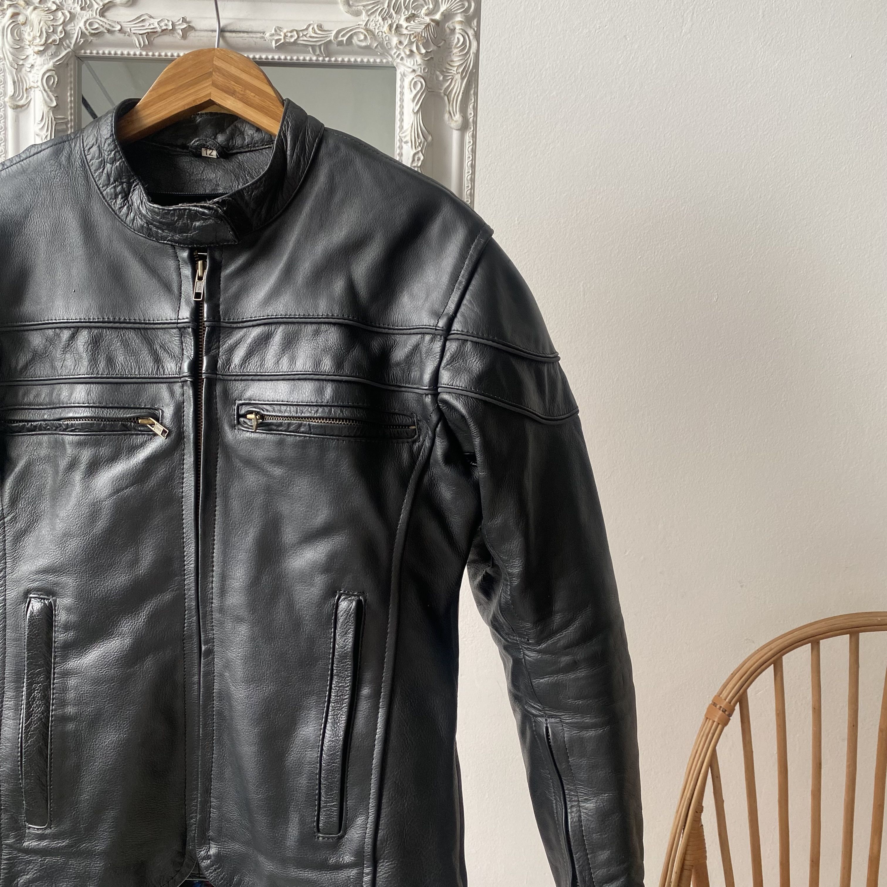 Harley Davidson 🏍️Vintage Leater Biker Jacket Moto Racing Avant-garde Size M / US 6-8 / IT 42-44 - 1 Thumbnail