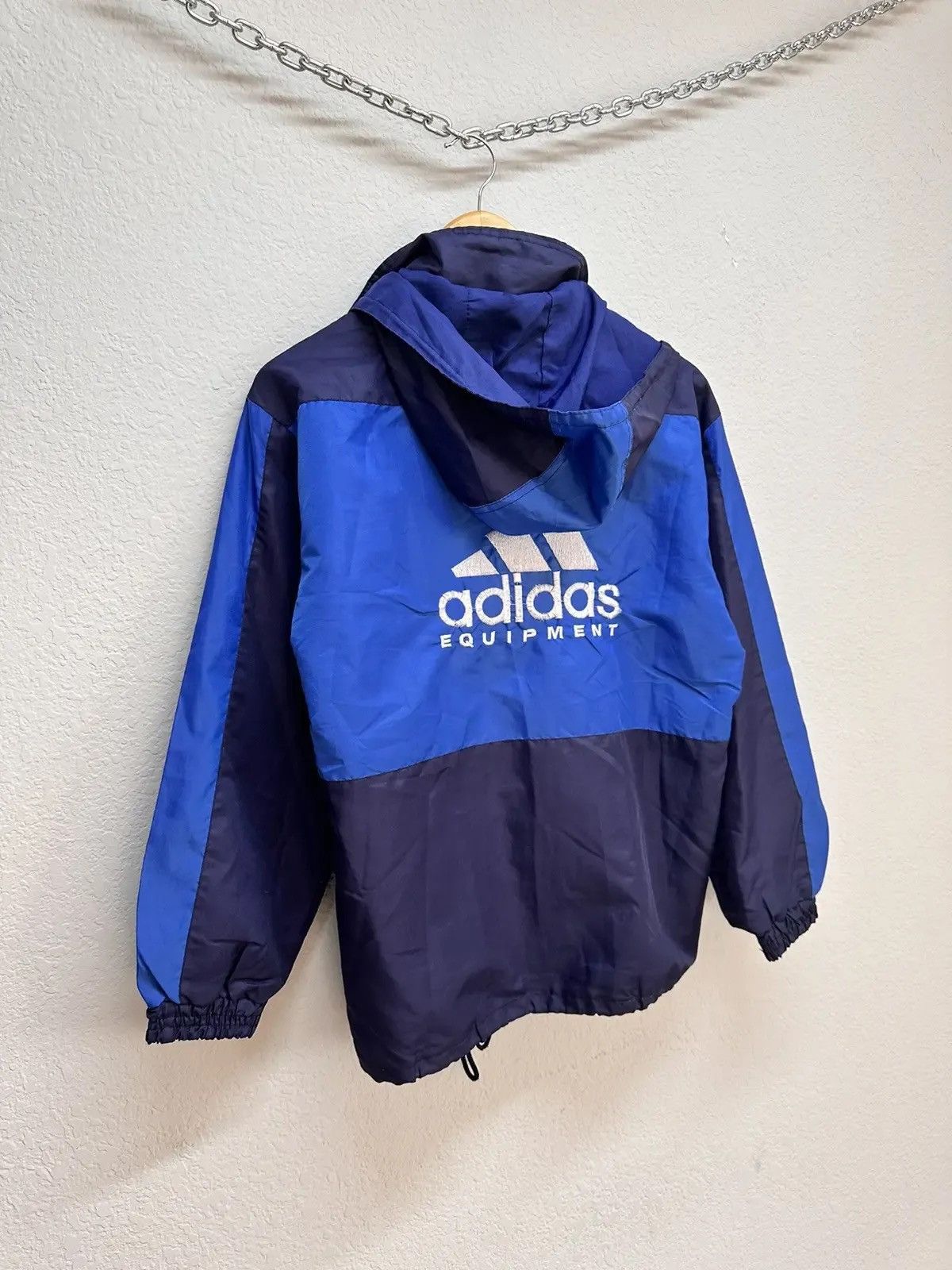 Adidas × Japanese Brand × Vintage 1980s ADIDAS EQUIPMENT WINDBREAKER EMBROIDERED LOGO Size US M / EU 48-50 / 2 - 9 Thumbnail