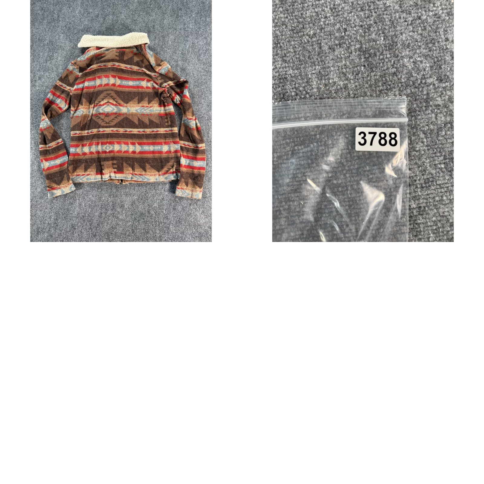 Ralph Lauren VINTAGE Lauren Ralph Lauren Jacket Womens Small Brown Aztec Sherpa Collar Zip Jacket Size 28" / US 6 / IT 42 - 9 Thumbnail