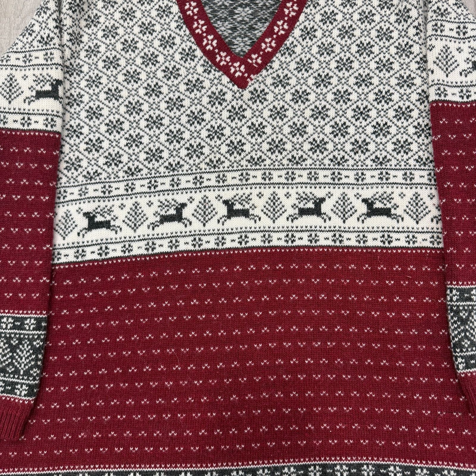 Vintage Vintage Fashion Bug Fair Isle Sweater Women's 18/20 V-Neck Size XXL / US 16-18 / IT 52-54 - 2 Thumbnail
