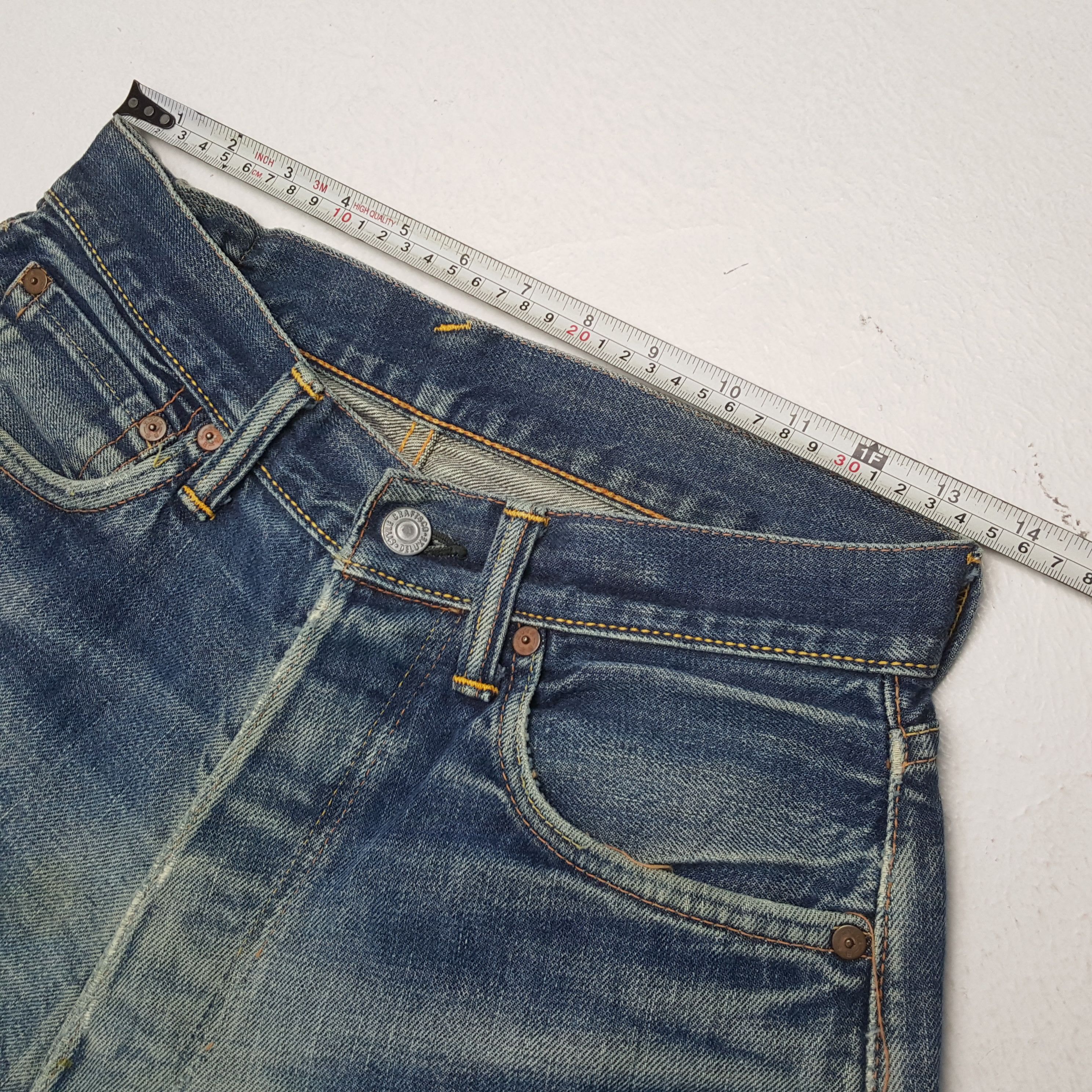 Evisu × Japanese Brand × Vintage Vintage EVISU Japanese Brand Daicock Custom Distressed Jeans Size US 27 - 7 Thumbnail