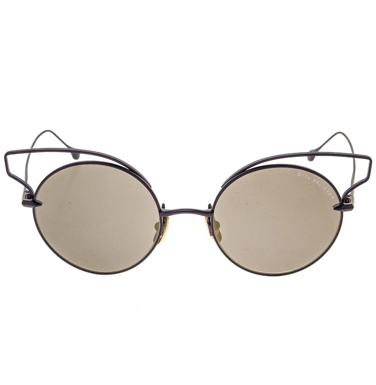 Dita DITA BELIEVER 23008 Round Lilac Purple Mirrored Sunglasses Size ONE SIZE - 2 Thumbnail